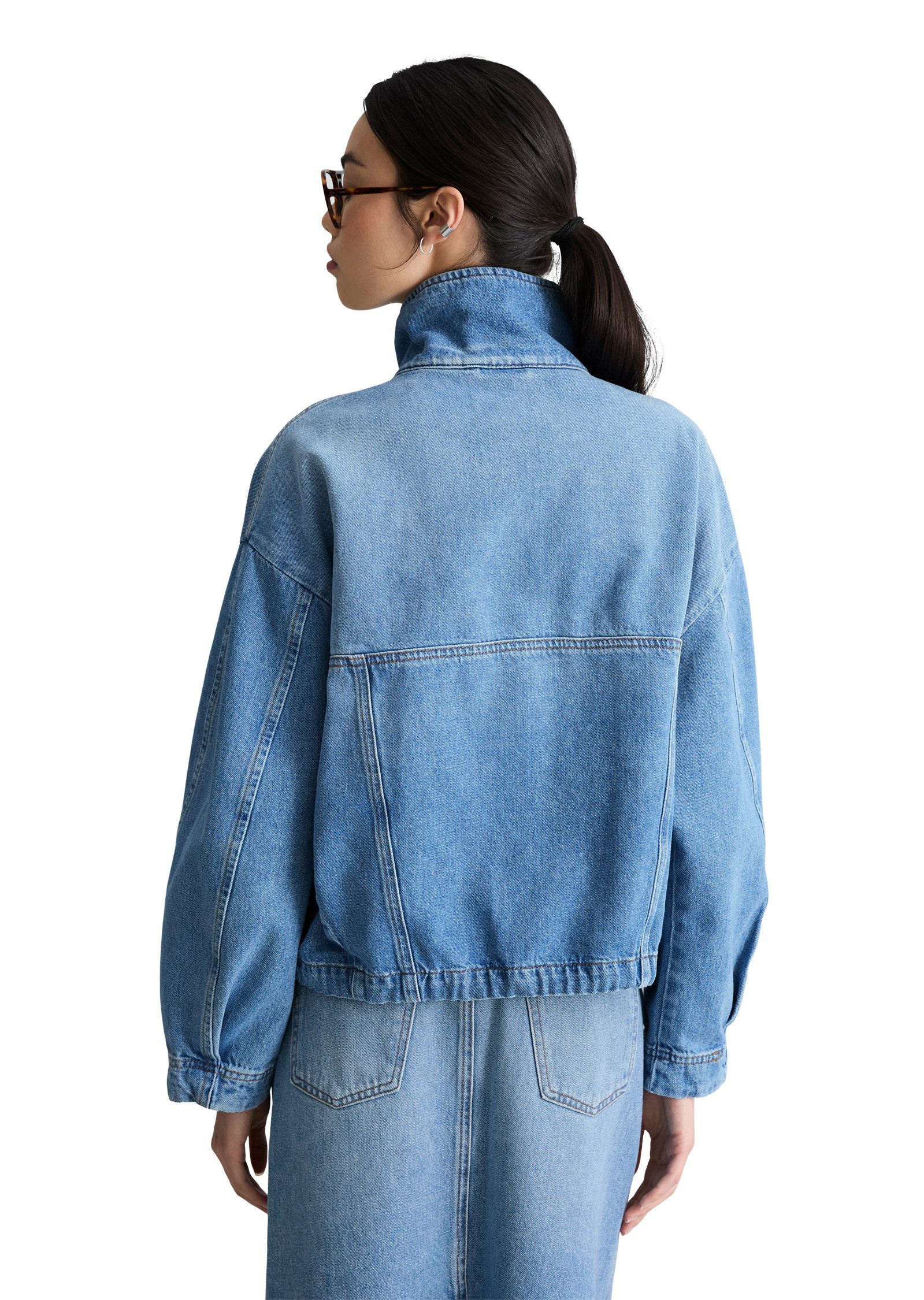 Marc O'Polo DENIM Jeansjacke Funnel-Neck-Jeansblouson oversize günstig online kaufen