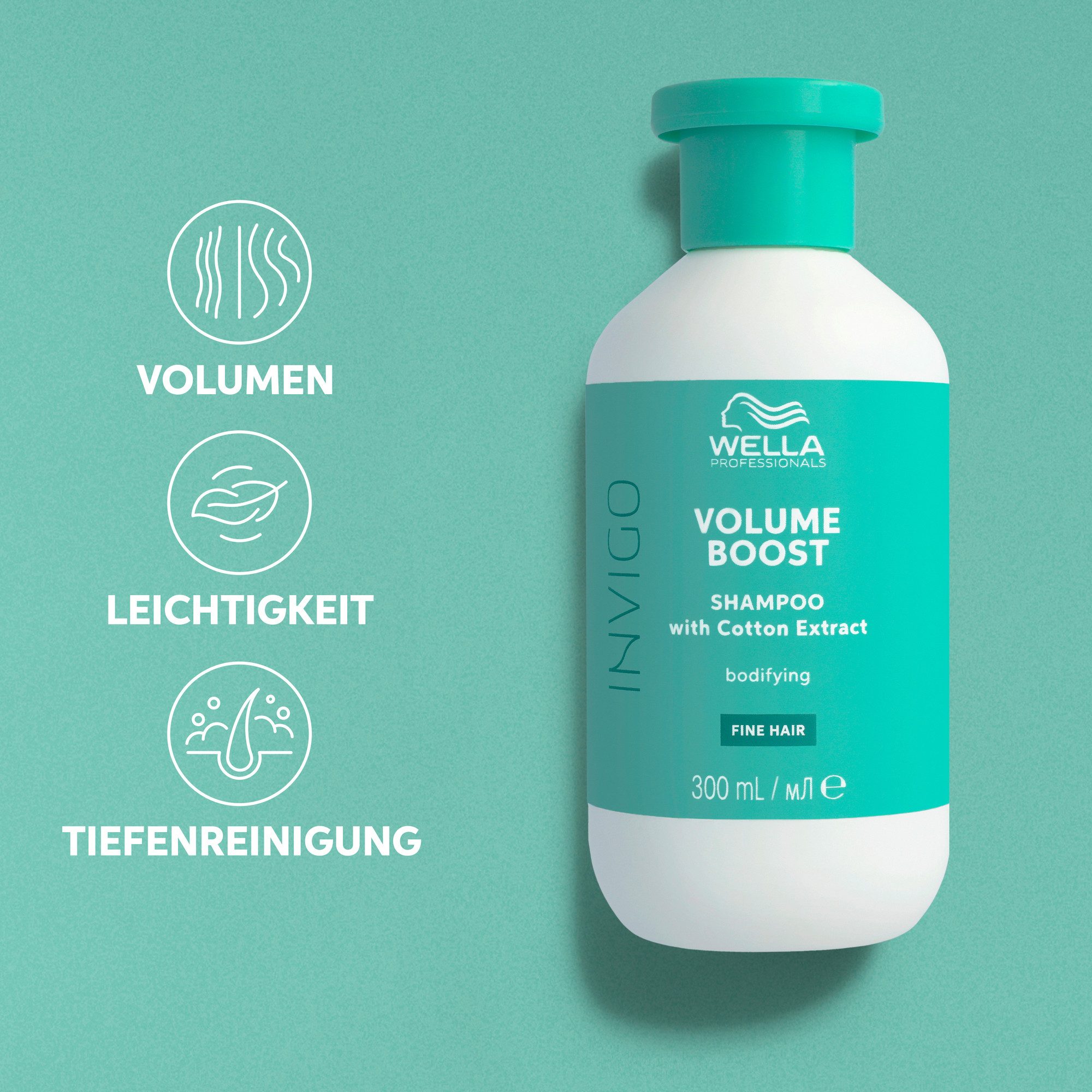 Wella Professionals Haarshampoo INVIGO VOLUME BOOST BODIFYING SHAMPOO, mehr Volumen, pflegend, ultimativer Glanz, perfekt für feines Haar