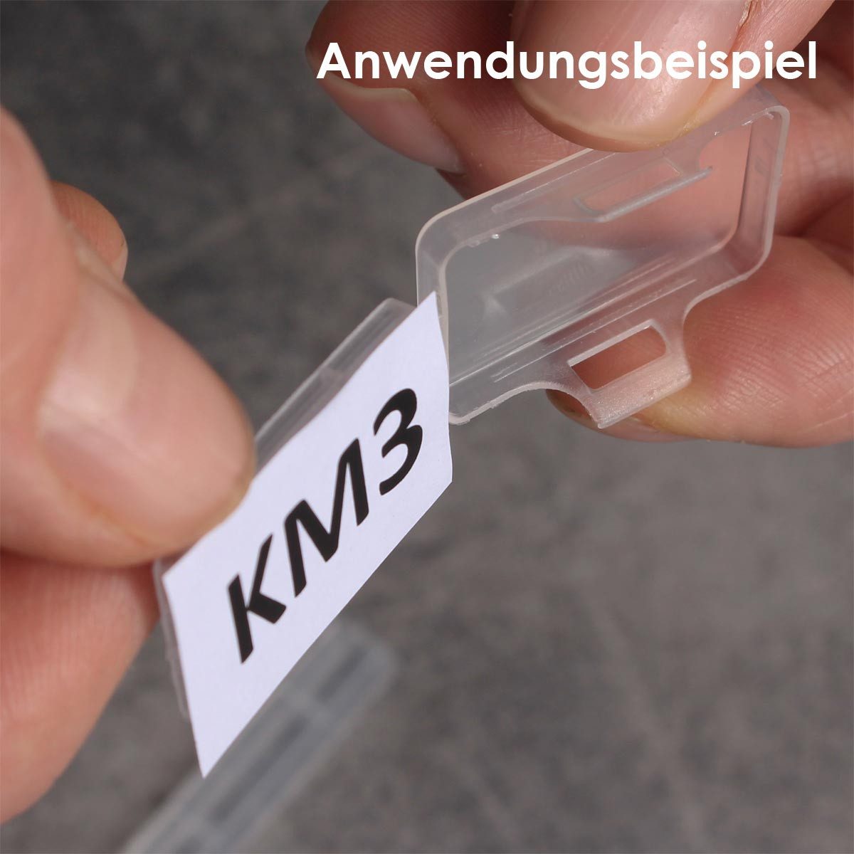 world-trading-net Marker Zeichenträger/Kabel-Markierungsclip 3x2cm 50er Set
