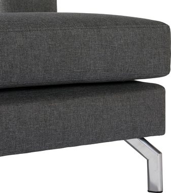 Max Winzer® Ecksofa Flori, Spar-Set, mit abgewinkelten Chromfüßen, inklusive Zierkissen