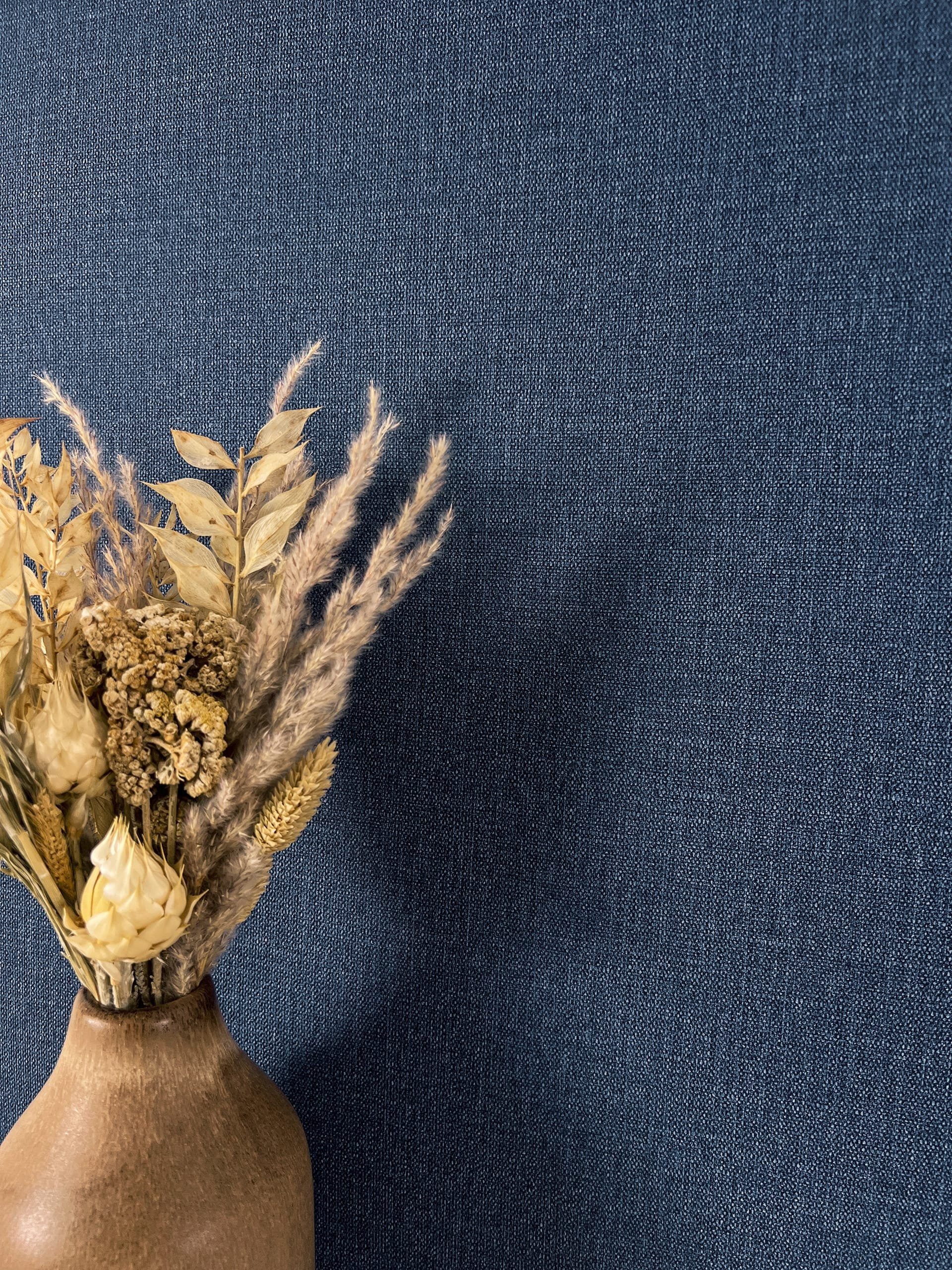 Newroom Vliestapete Nyoki Uni Night Blue Tapete Universal Unifarbe,Struktur günstig online kaufen