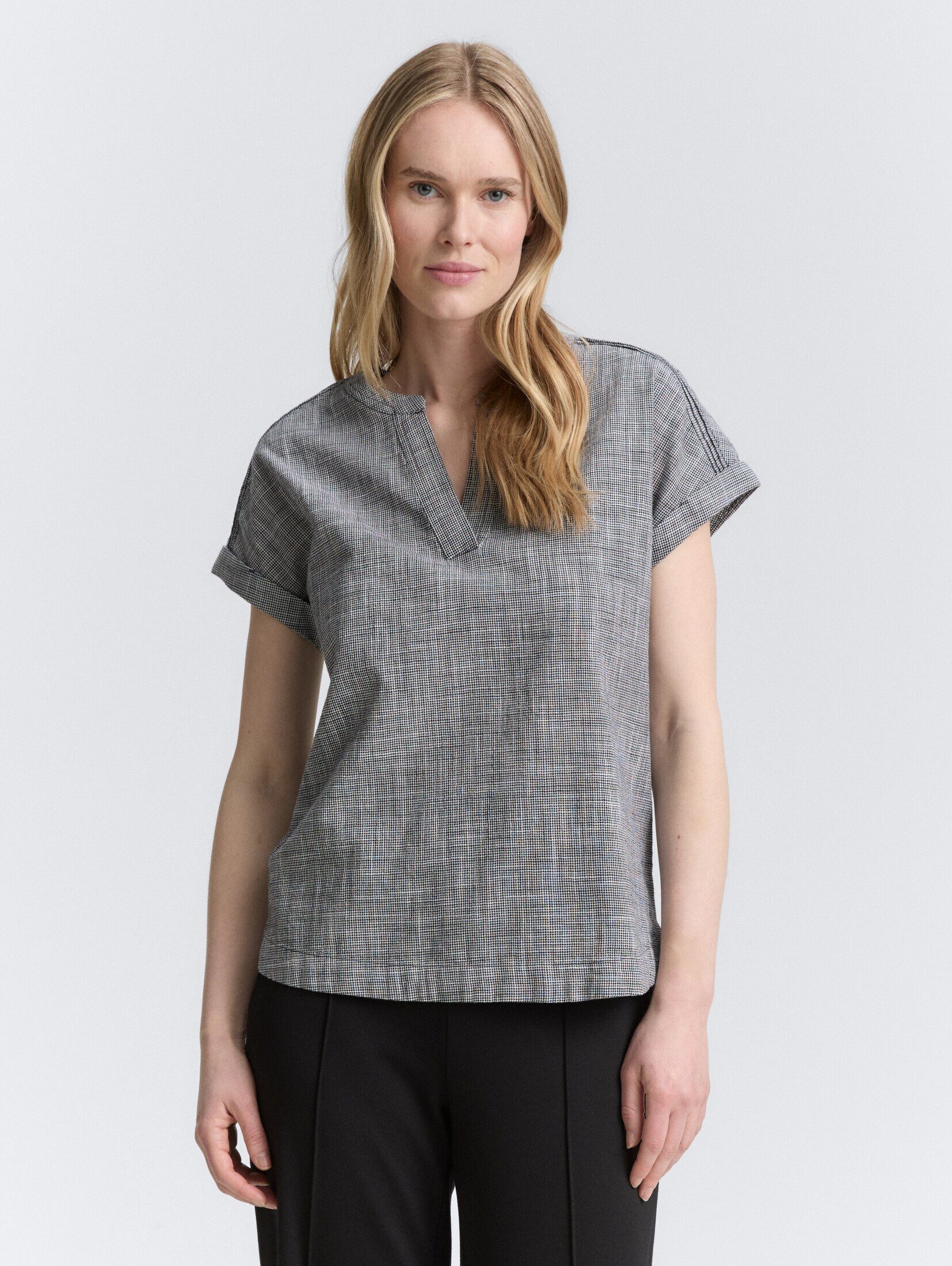 TOM TAILOR Kurzarmbluse Loose Fit Bluse günstig online kaufen