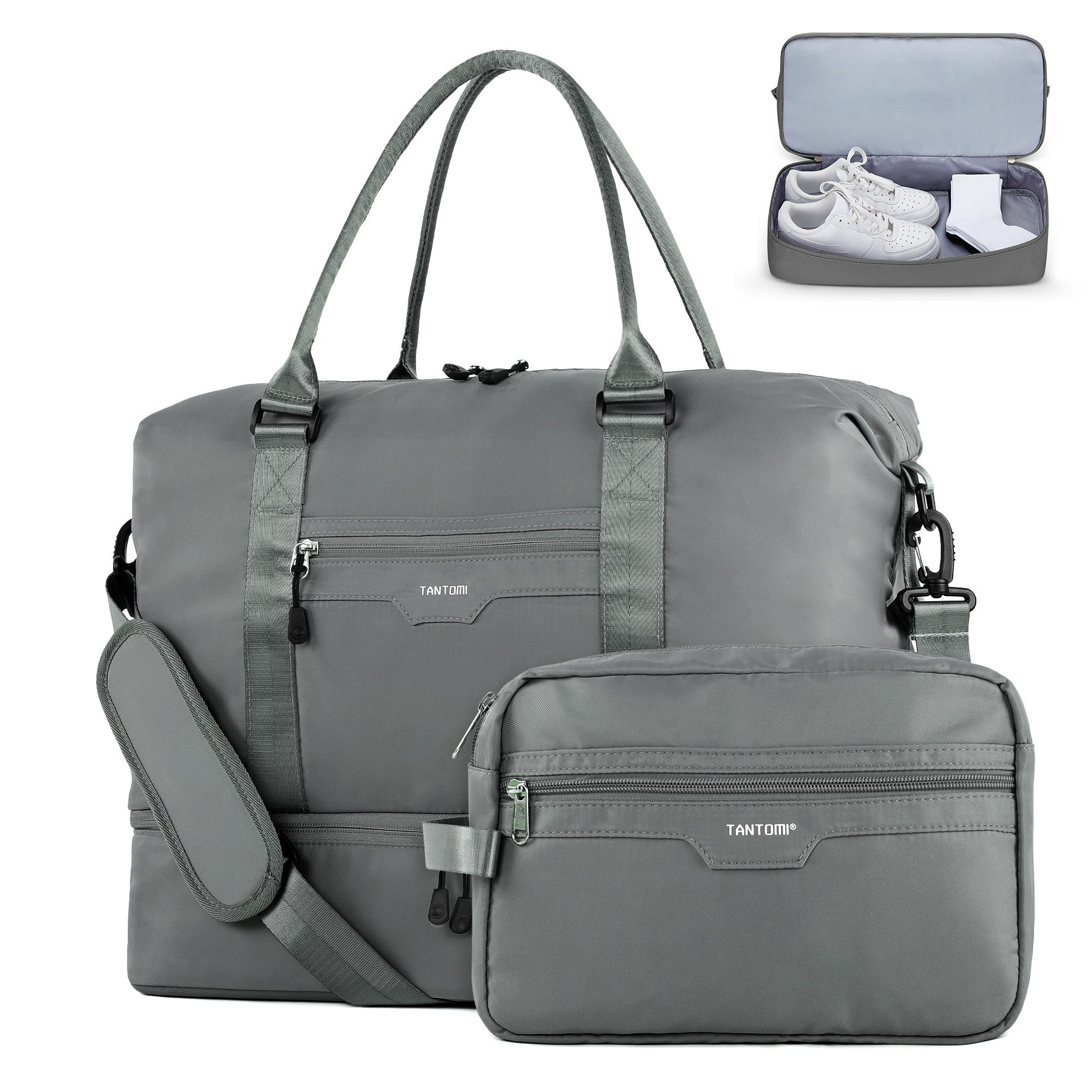 Reisetasche Erweiterbares Reisetasche mit Schuhfach & Kulturbeutel