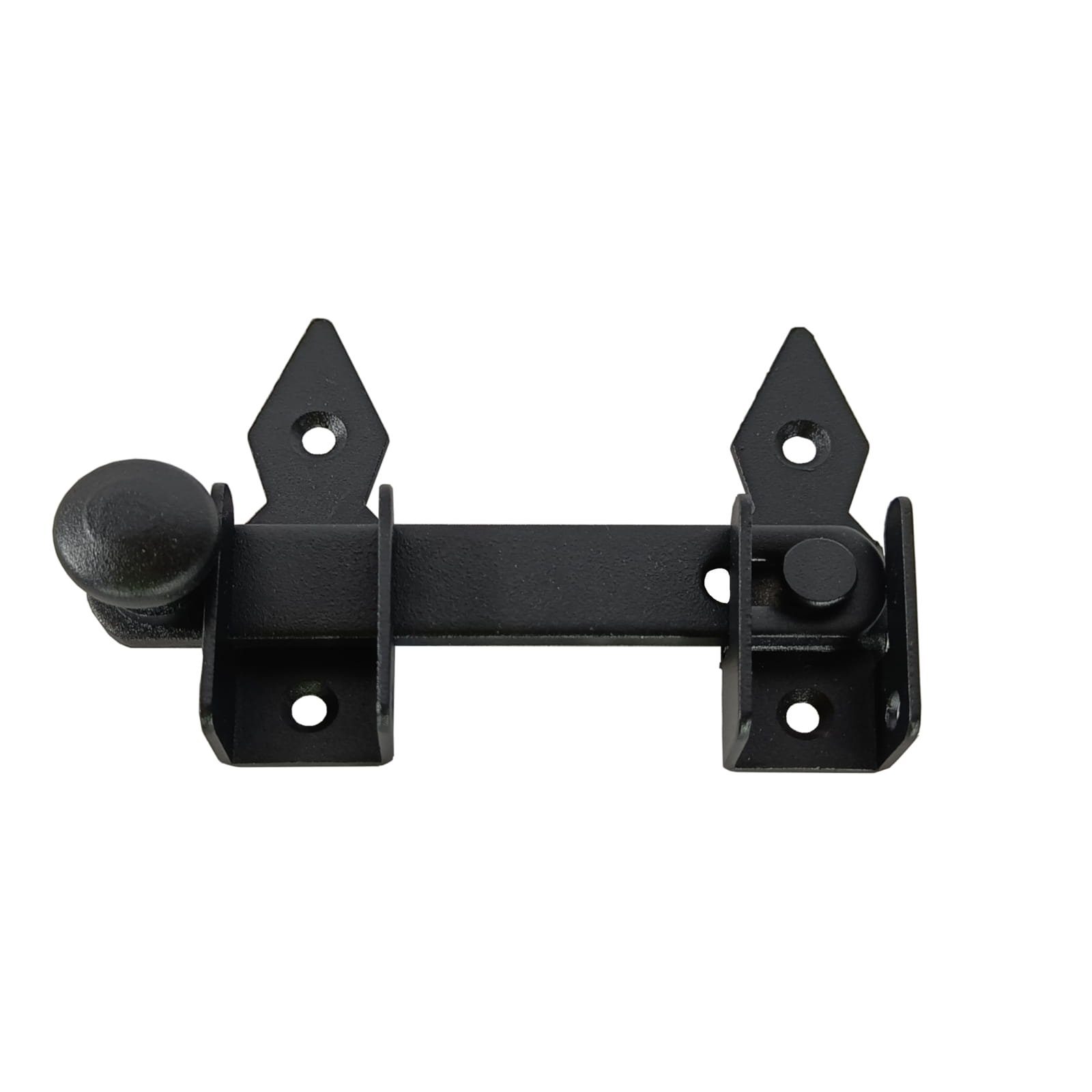 Bolzen-Riegel Tor-Riegel Tür-Verschluss Schub-Riegel verzinkt schwarz 7 10  15 cm