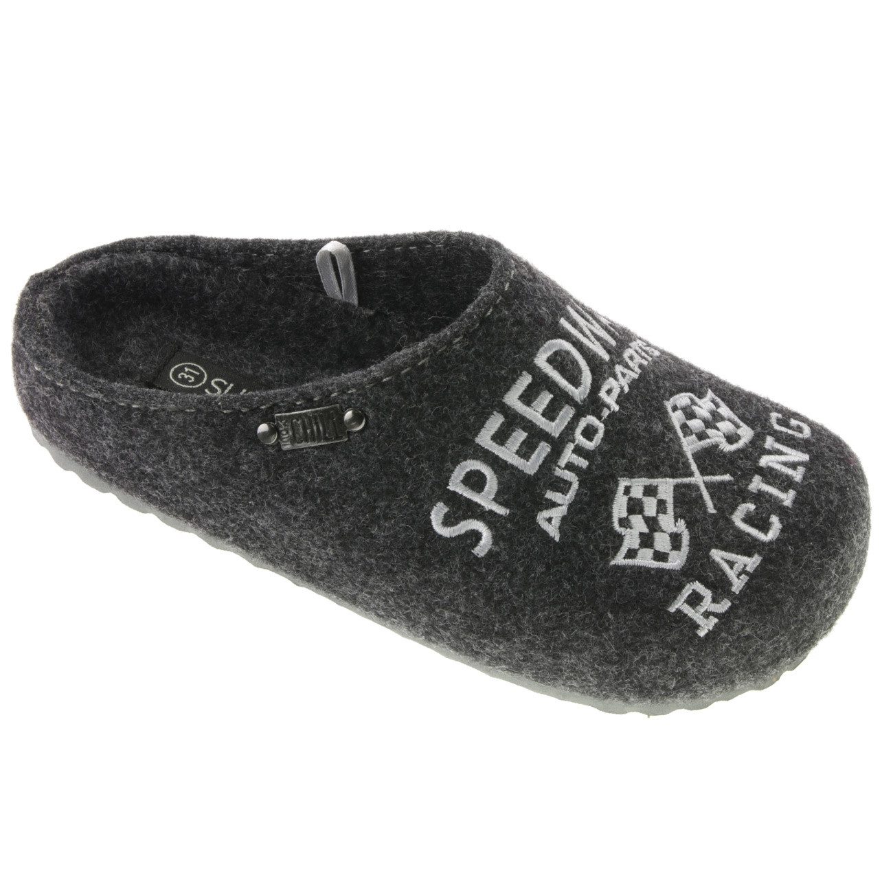 Supersoft Kinder Jungen Hausschuh Speed Racing Hausschuh