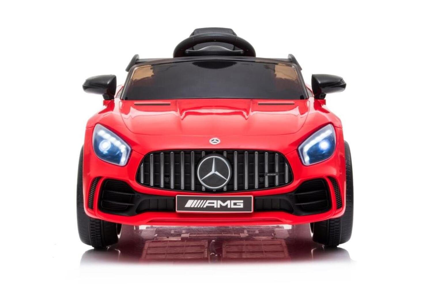 Mercedes Akku Elektro-Kinderauto Rot 12V 2x25W BoGi AMG GTR Sportwagen