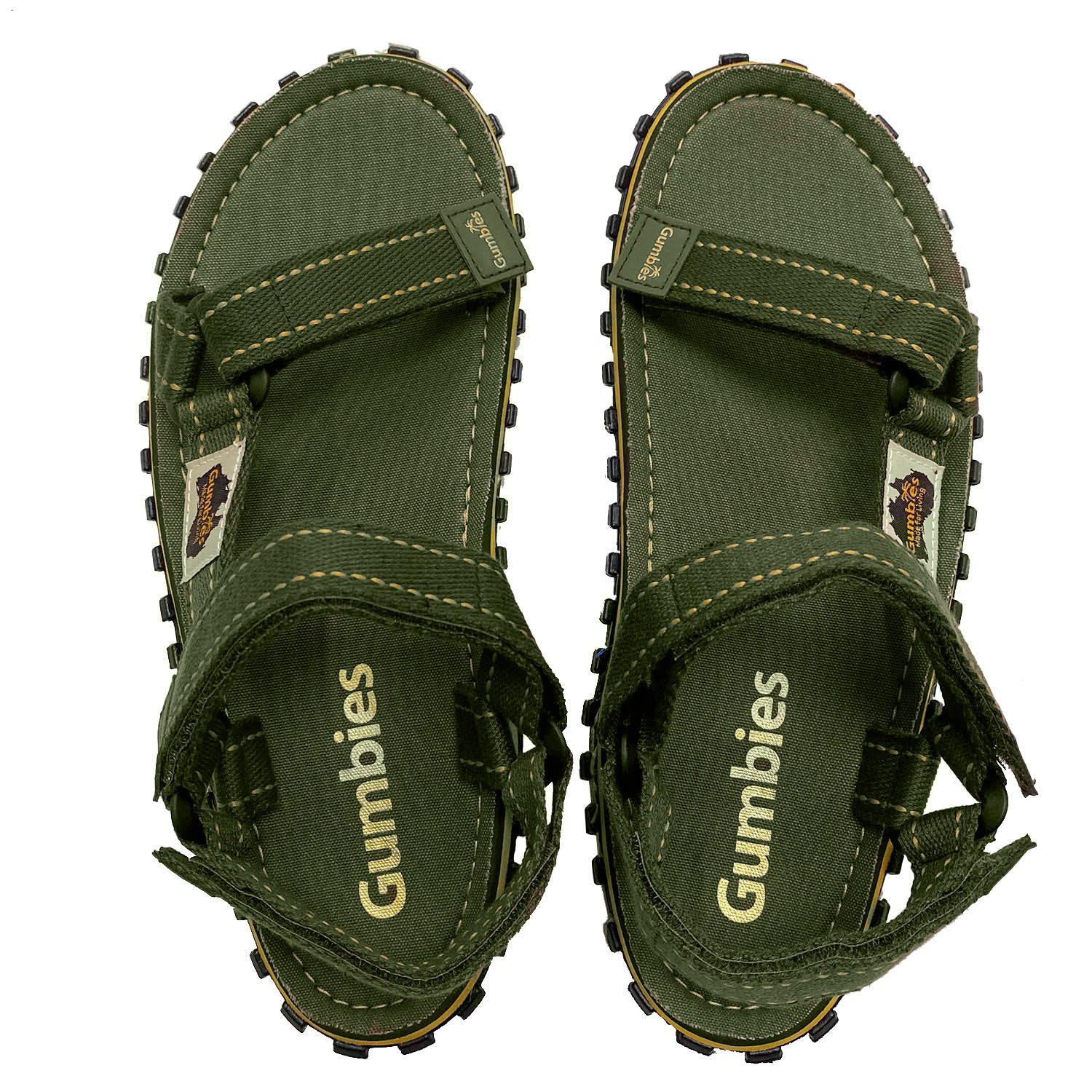 Gumbies Tracker in Khaki Sandalette aus recycelten Materialien »in farbenfrohen Designs«