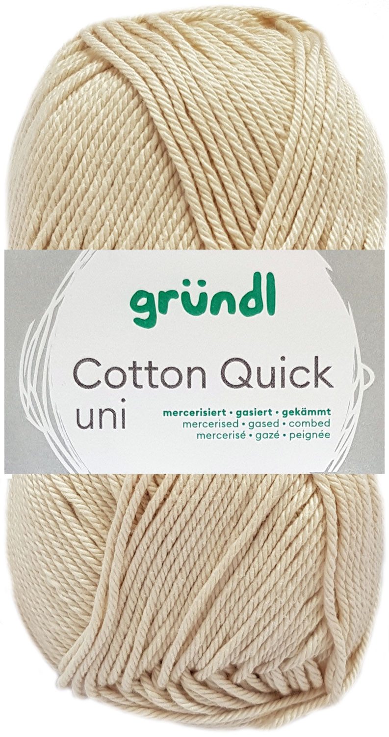 Gründl 50 Gramm Gründl Cotton Quick Uni Farbauswahl Häkelwolle