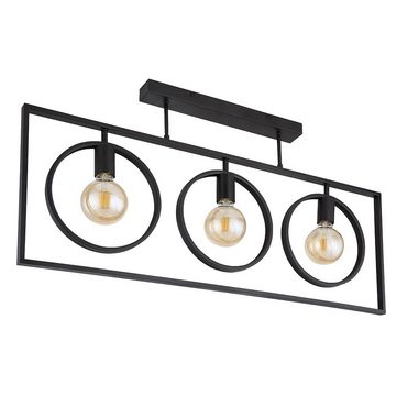 etc-shop Deckenstrahler, Leuchtmittel nicht inklusive, Rustikale Deckenlampe Flur Deckenleuchte Retro Industrial Lampe