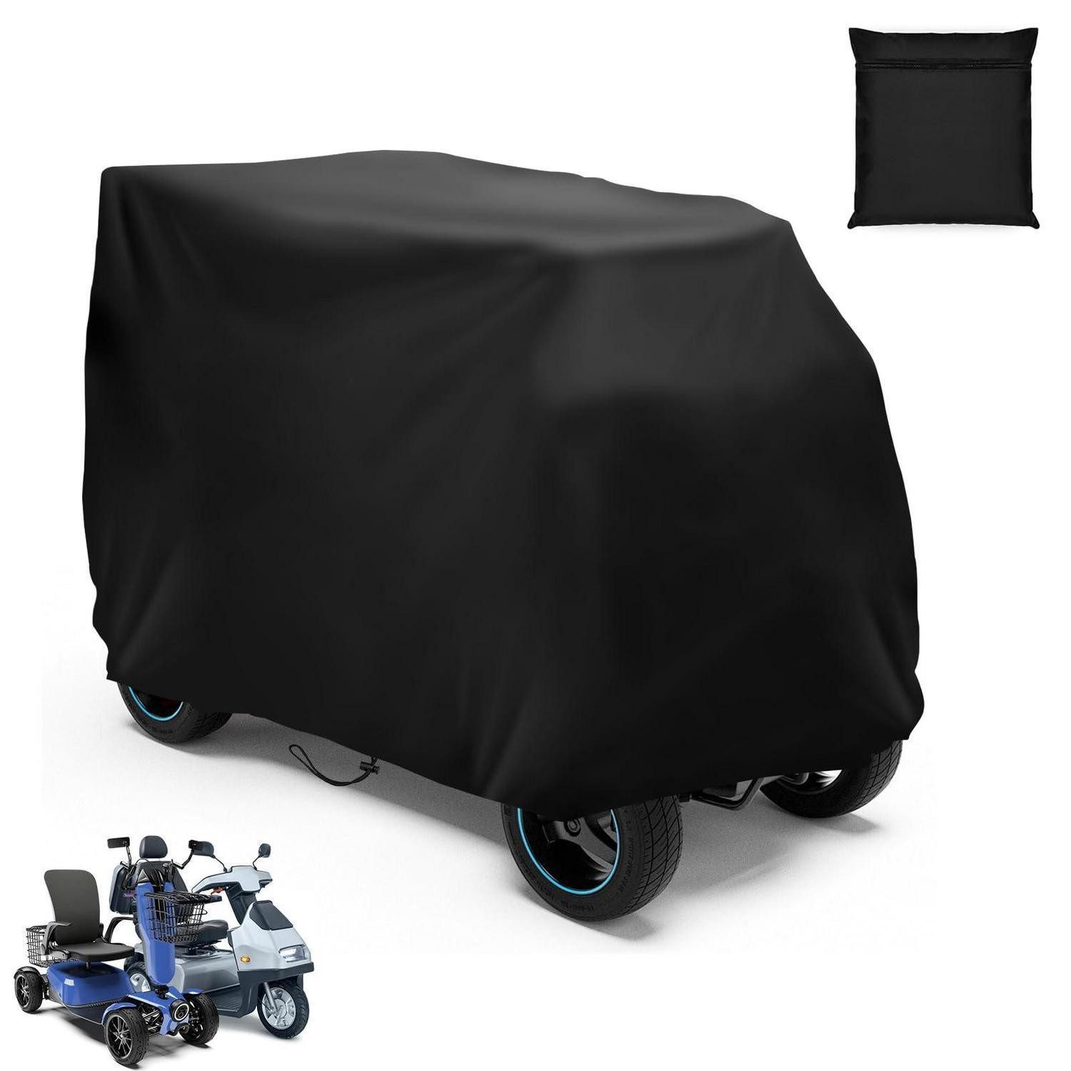 LuxusKollektion Regenschutzplane Abdeckplane Elektromobil Rollstuhl Wasserdicht Gummiband 170x61x117cm