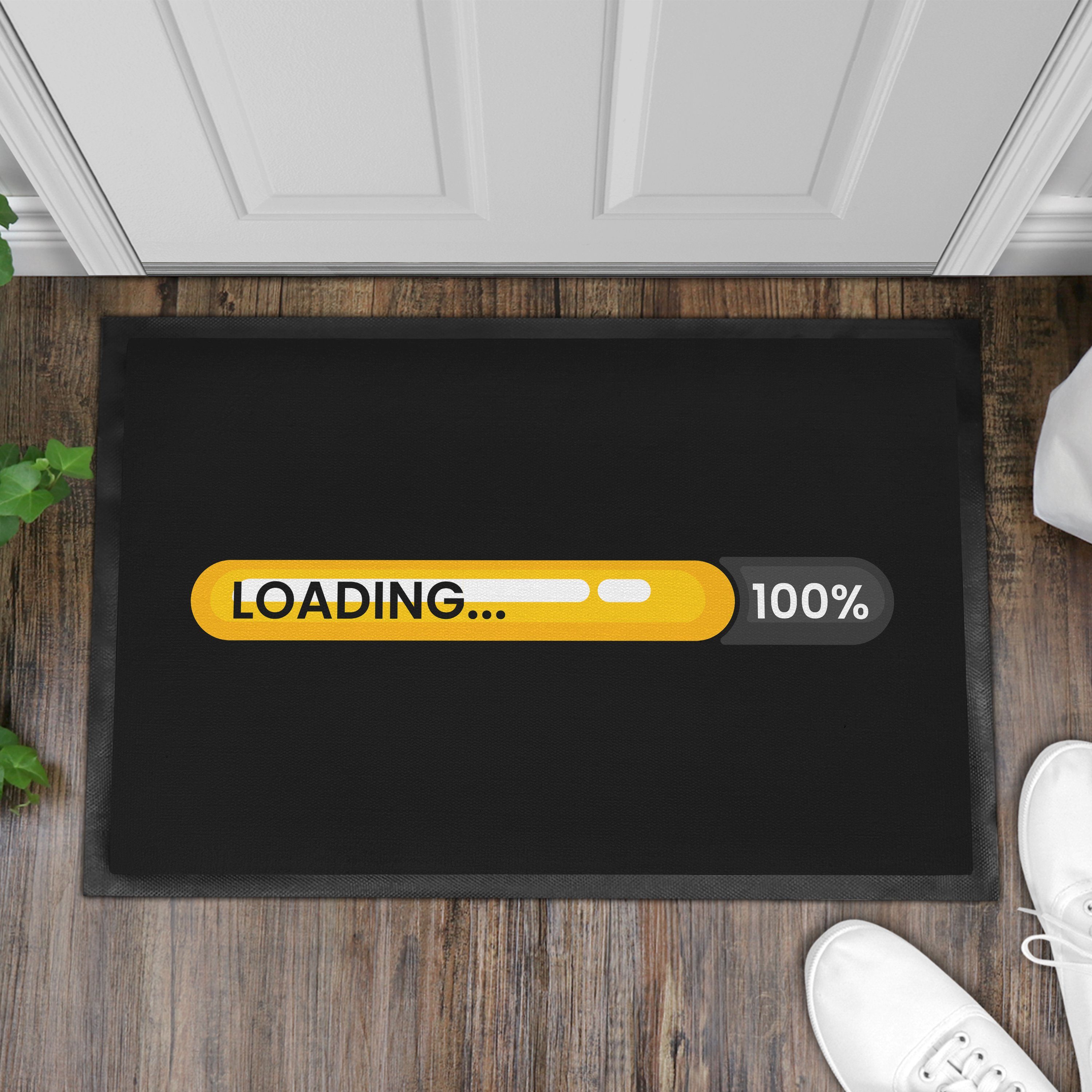 Fußmatte Lustige Fußmatte mit Spruch Loading Grafik Witz Geschenkidee