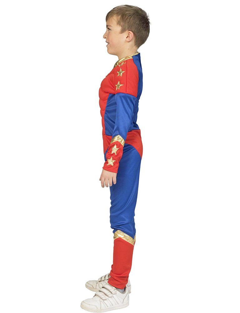 Kostüm Superboy Superhelden Film Kostüm für Jungen - Blau Rot