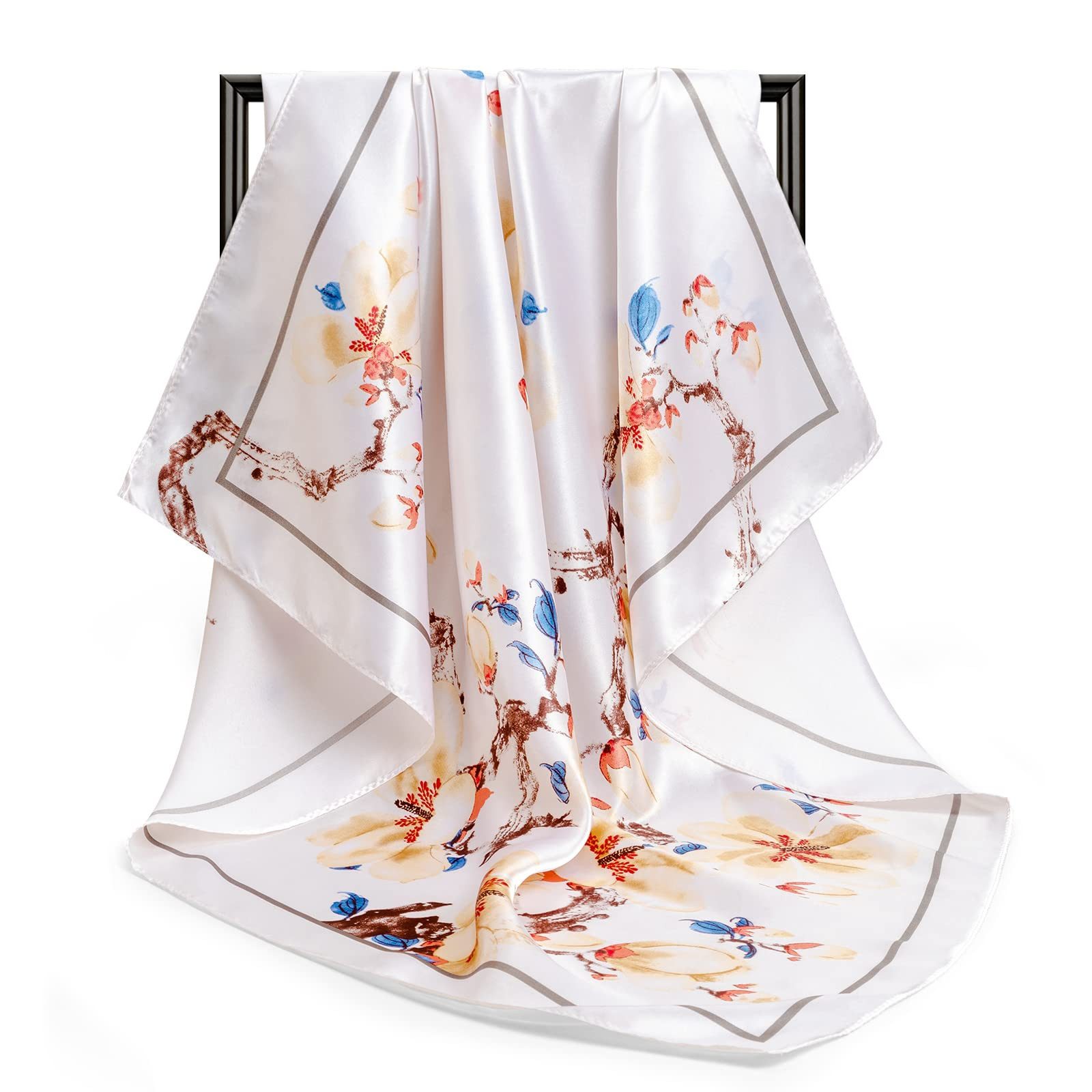 Zaewry Halstuch 90x90cm Quadratische Schals für Damen, (1-St), Mode Kopftuch Bandanas Haartuch Halstuch Haarschmuck