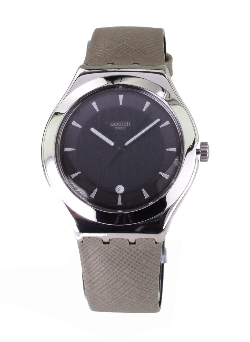 Swatch Quarzuhr Swatch Herren Quarz Uhr YWS448 MASTERCLASS X58, (Silber)