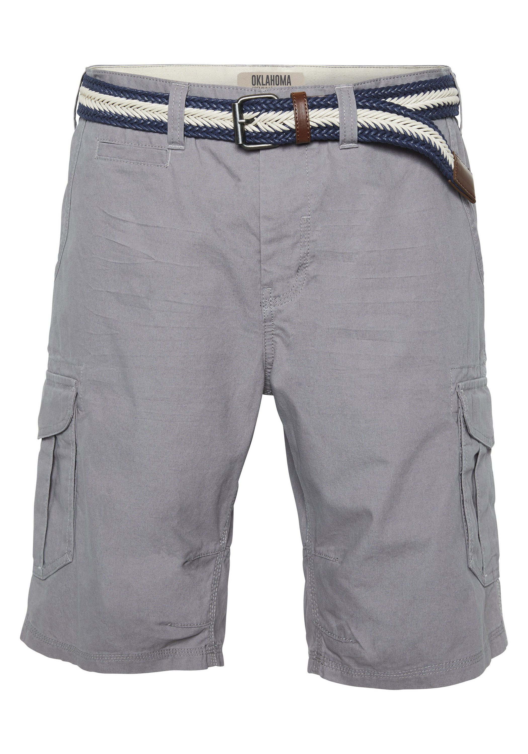 Cargoshorts Oklahoma Jeans Frost 17-0000 seitlichen mit Cargotaschen Gray