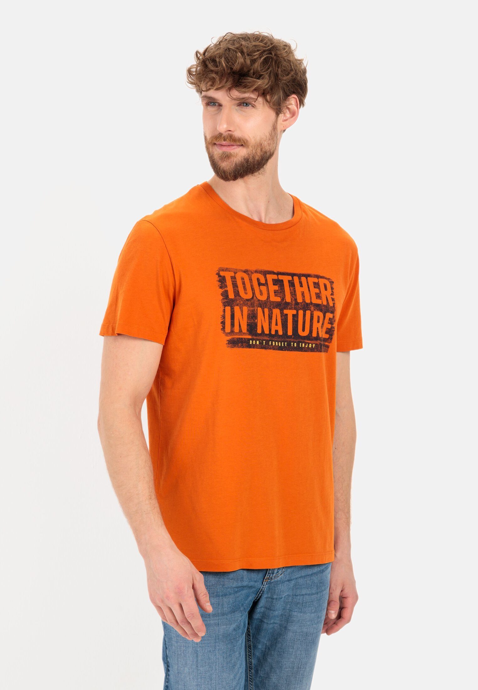 camel active T-Shirt aus zertifiziertem Organic günstig online kaufen
