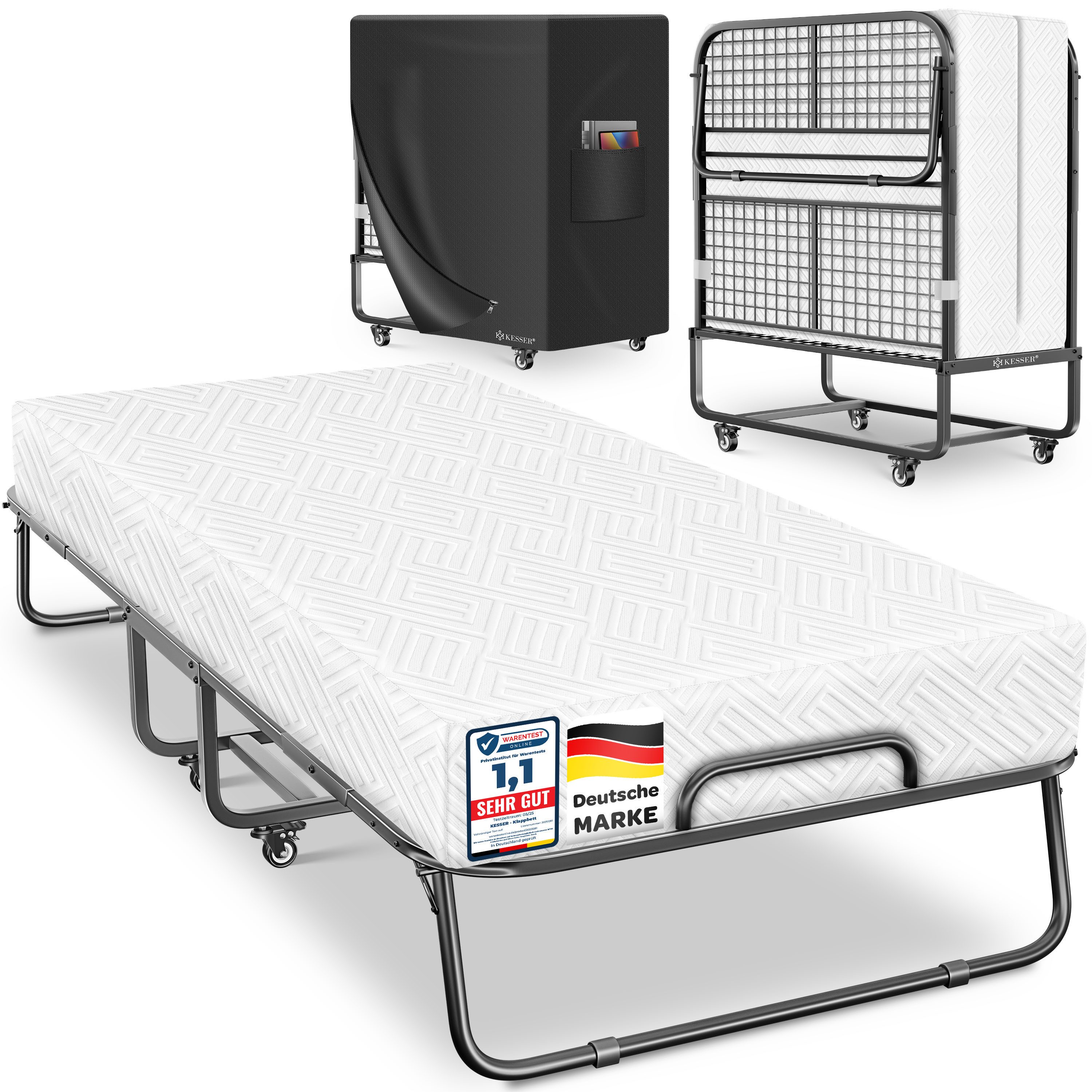 KESSER Gästebett 200x90cm Klappbett faltbares Reisebett günstig online kaufen