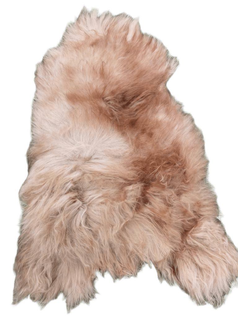 Fellteppich Sonderangebot XXL Island Schaffell Braun 110-120 cm – echt & weich