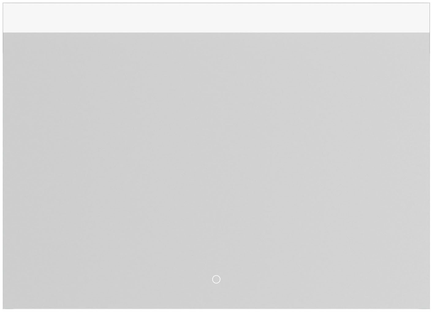 nobilia® Spiegel Marja eckig, in Breiten 60, 80, 100 und 120 cm, inkl. LED-Beleuchtung