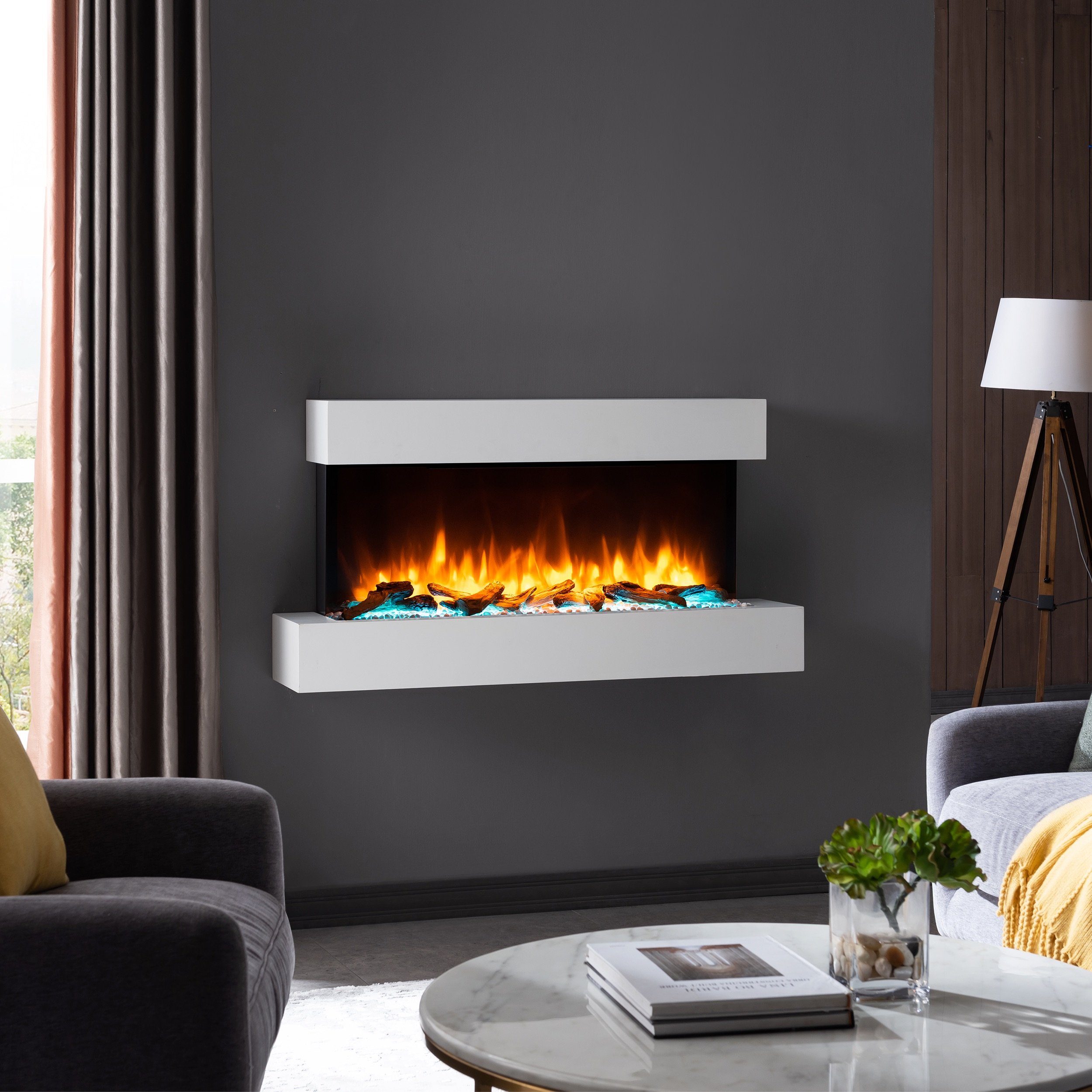Balderia Elektrokamin Ignis, Wandkamin mit Heizung günstig online kaufen