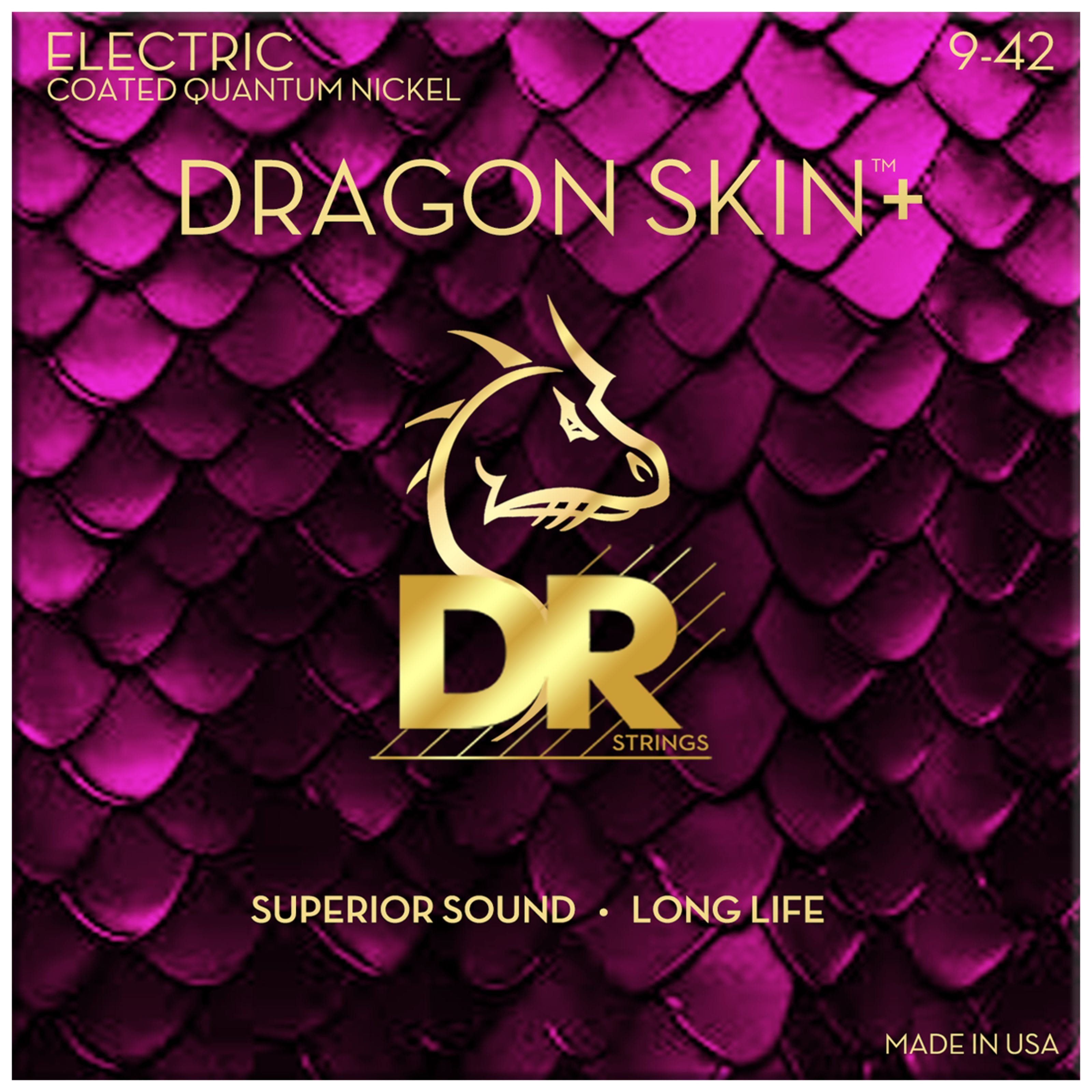 DR Saiten, DEQ-9 agon Skin+ Electric Guitar Strings 09-42 - E-Gitarrensaiten
