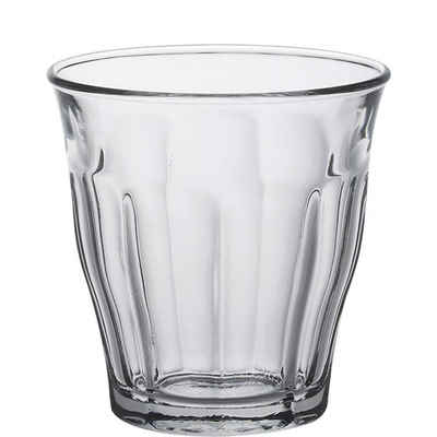 Duralex Tumbler-Glas Picardie, Glas gehärtet, Tumbler Trinkglas 90ml Glas gehärtet transparent 6 Stück