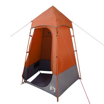 vidaXL Kuppelzelt Zelt Sichtschutzzelt Grau und Orange 121x121x225 cm 190T Taft