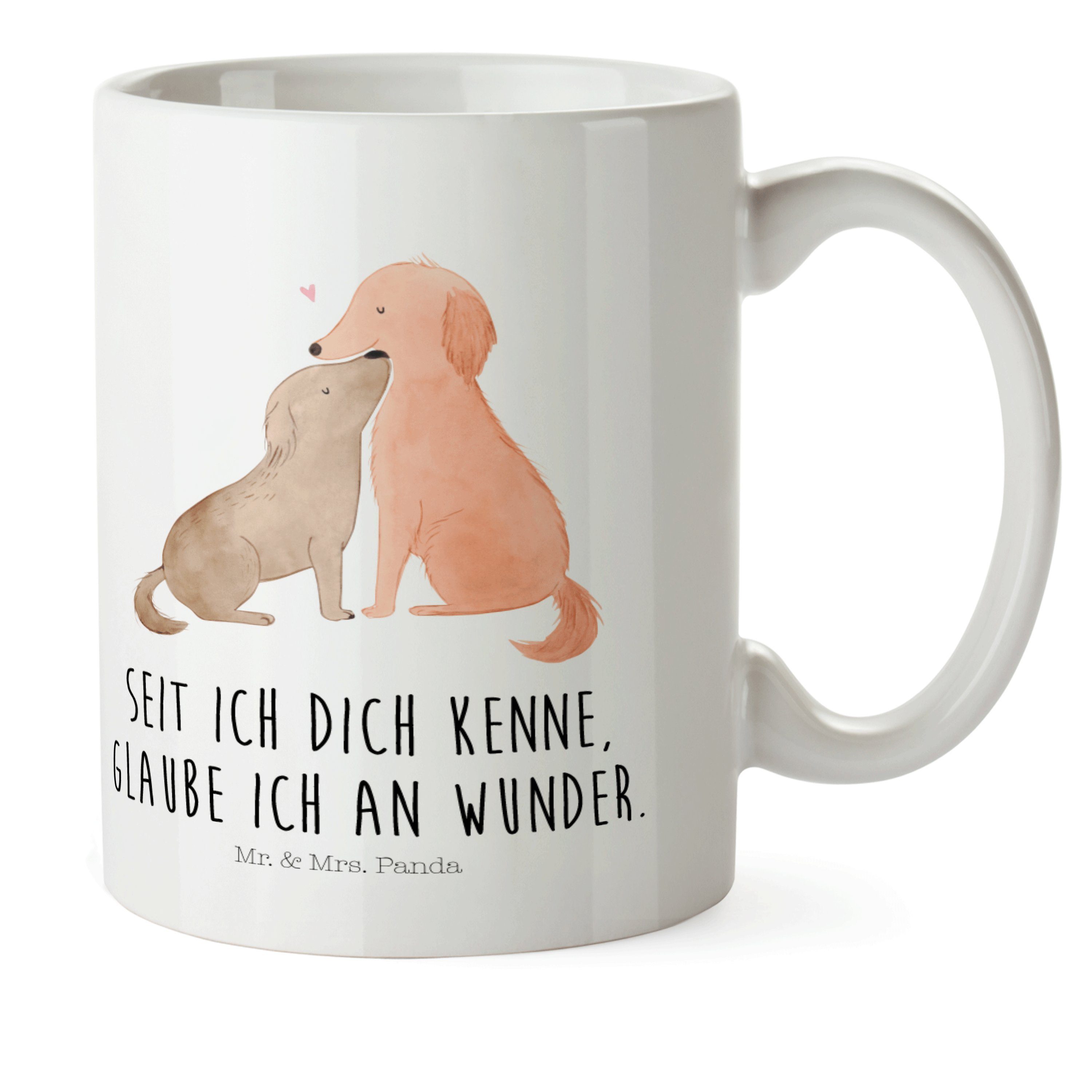 Mr. & Mrs. Panda Kinderbecher »Hunde Liebe Weiß Geschenk