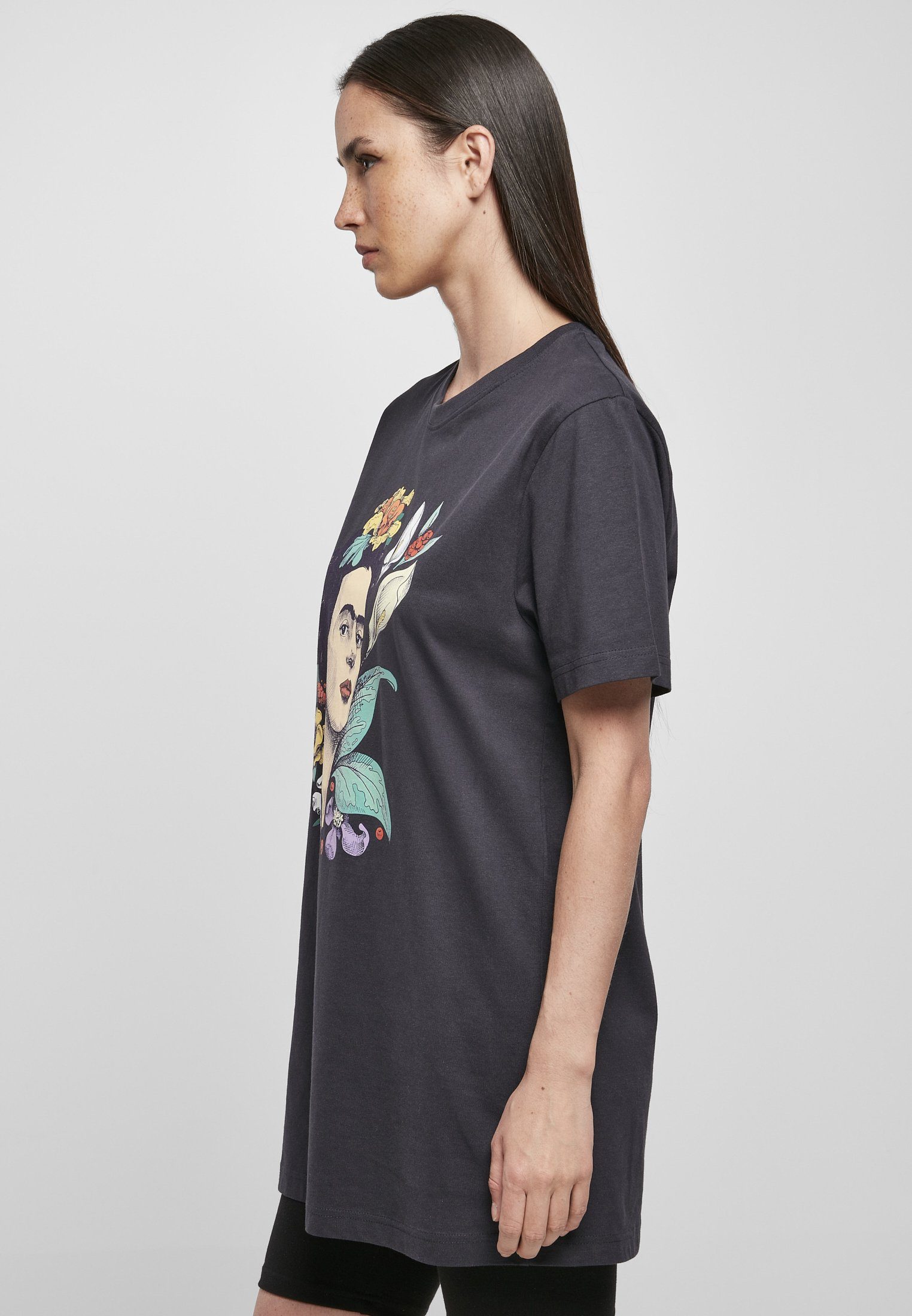 Flower Merchcode Kahlo Frida Ladies (1-tlg) Damen Kurzarmshirt Tee