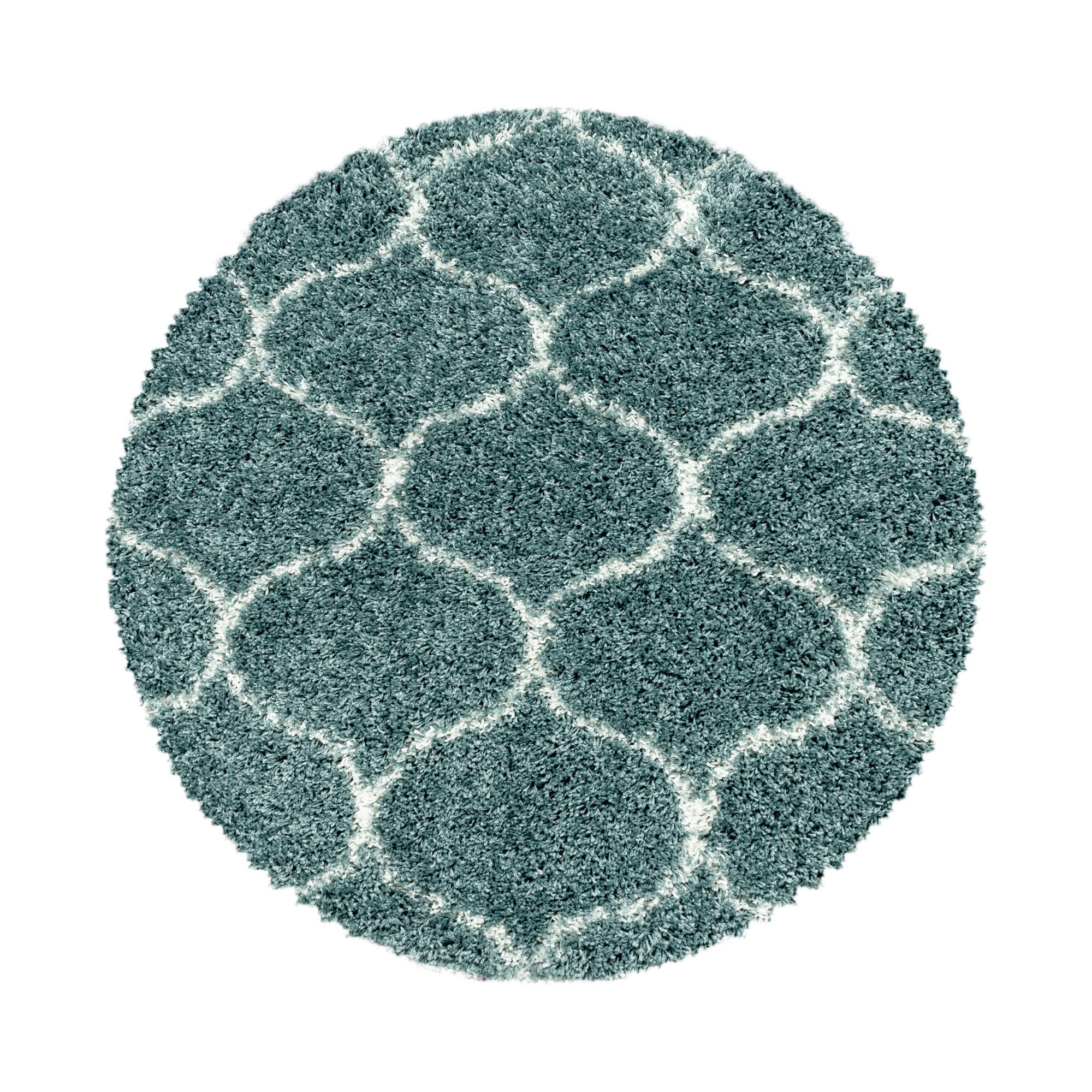 Carpettex Hochflor-Teppich Skandinavisches Design, Rund, Höhe: günstig online kaufen