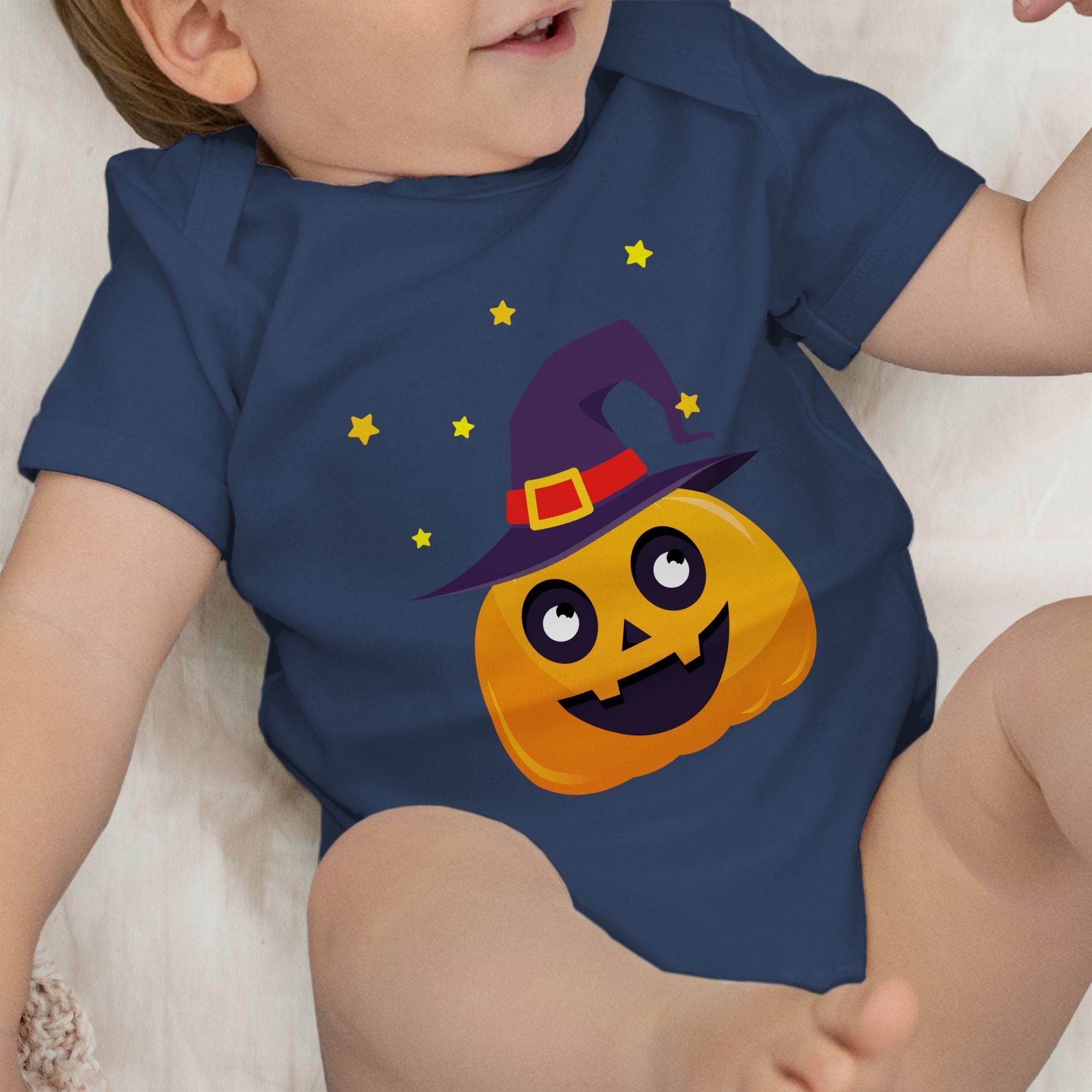Halloween Blau Pumpkin Kostüme Baby Shirtracer Navy Shirtbody Kürbis Süßer 1 Niedlich für