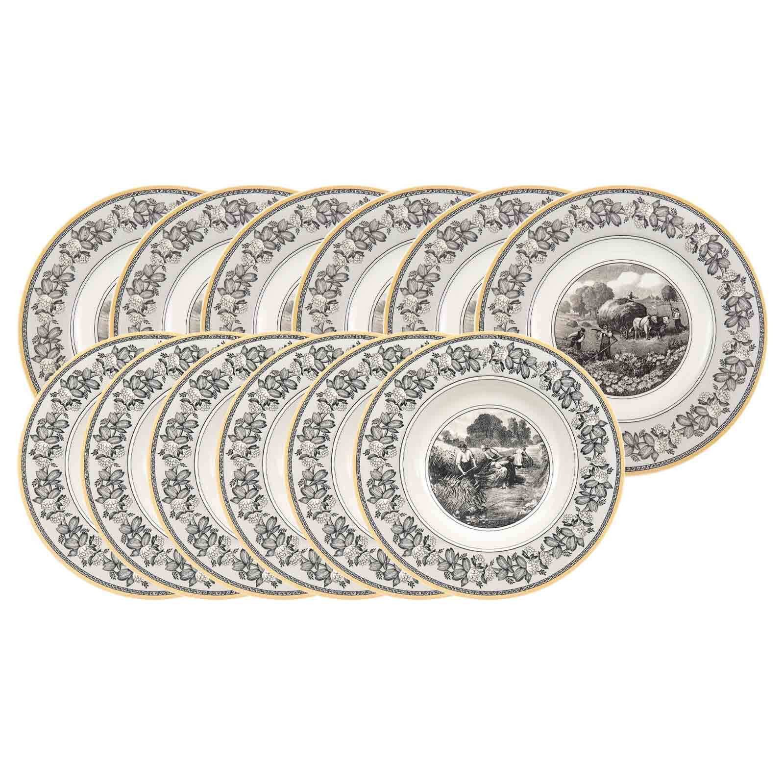 Villeroy & Boch Kombiservice Audun Ferme Tafelservice 12er Set (12-tlg), Porzellan