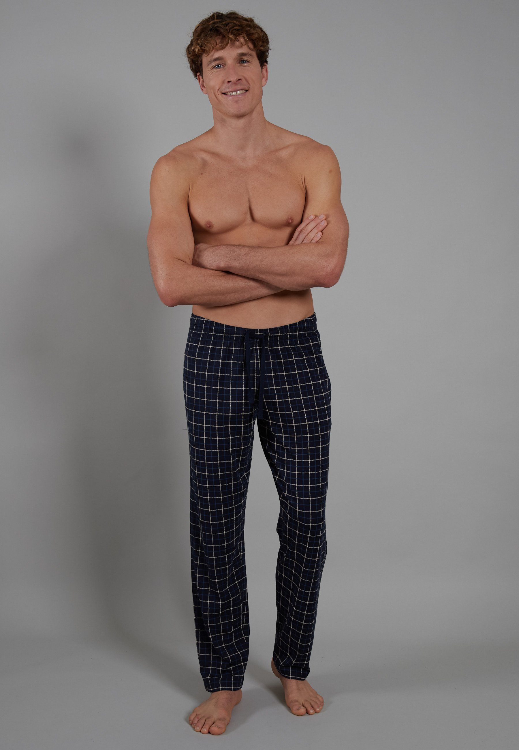 Ceceba Lange Pyjamahose aus Baumwoll-Jersey Farbe blau Größe: 68/70 günstig online kaufen