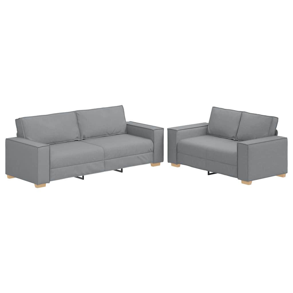vidaXL Sofa 2-tlg. Sofagarnitur mit Kissen günstig online kaufen