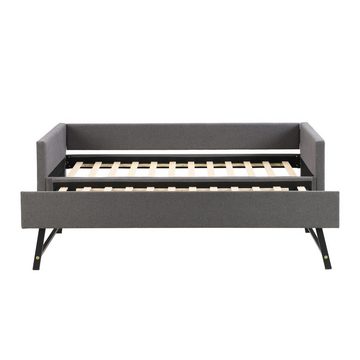 OKWISH Daybett Schlafsofa Tagesbett, mit klappbaren und hochklappbaren Metallbeinen, 90*200 cm