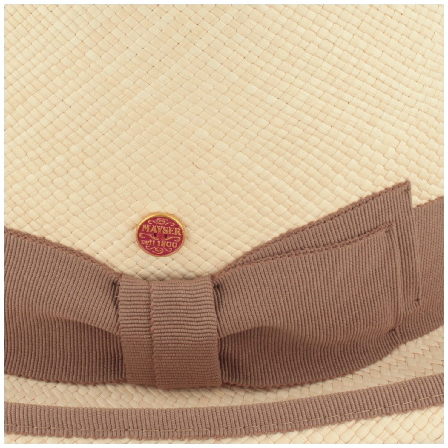 Mayser Strohhut Sommerlicher Homburg aus Panamastroh, wasserabweisend und UV Schutz