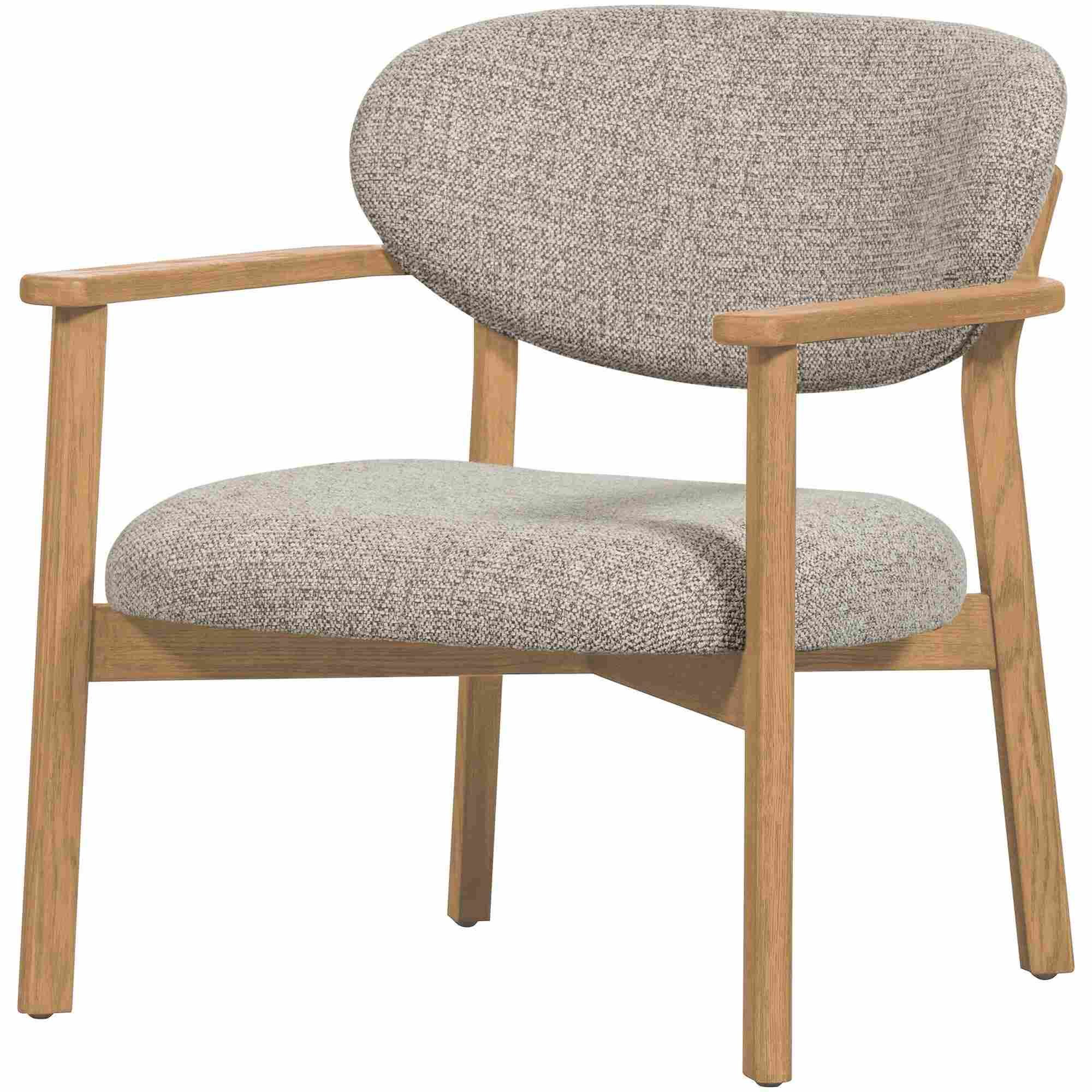 WOOOD Sessel Sessel Udar Natur mit Holzrahmen in Natur - skandinavisches Design, Bequemer Sessel mit modernem Look