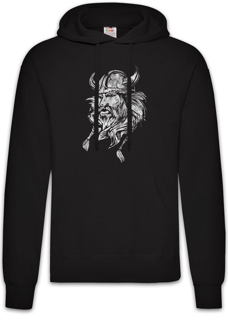 Urban Backwoods Hoodie Viking Head I Herren Hoodie Wikinger Kopf Runen Vikings Runes Walhalla (1-tlg) Odin Thor Norse Vikings