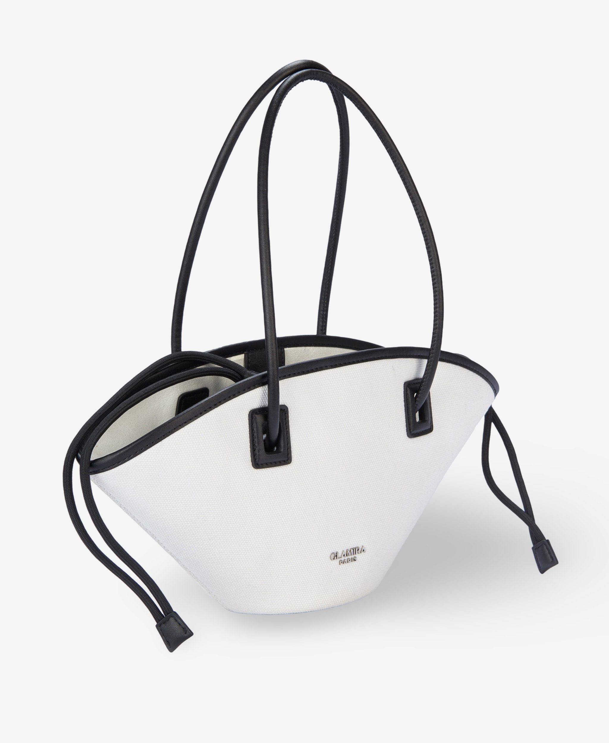 GLAMIRA Schultertasche Cleopatra's Charm Weiße Schultertasche (1-tlg), mit geräumigem Hauptfach