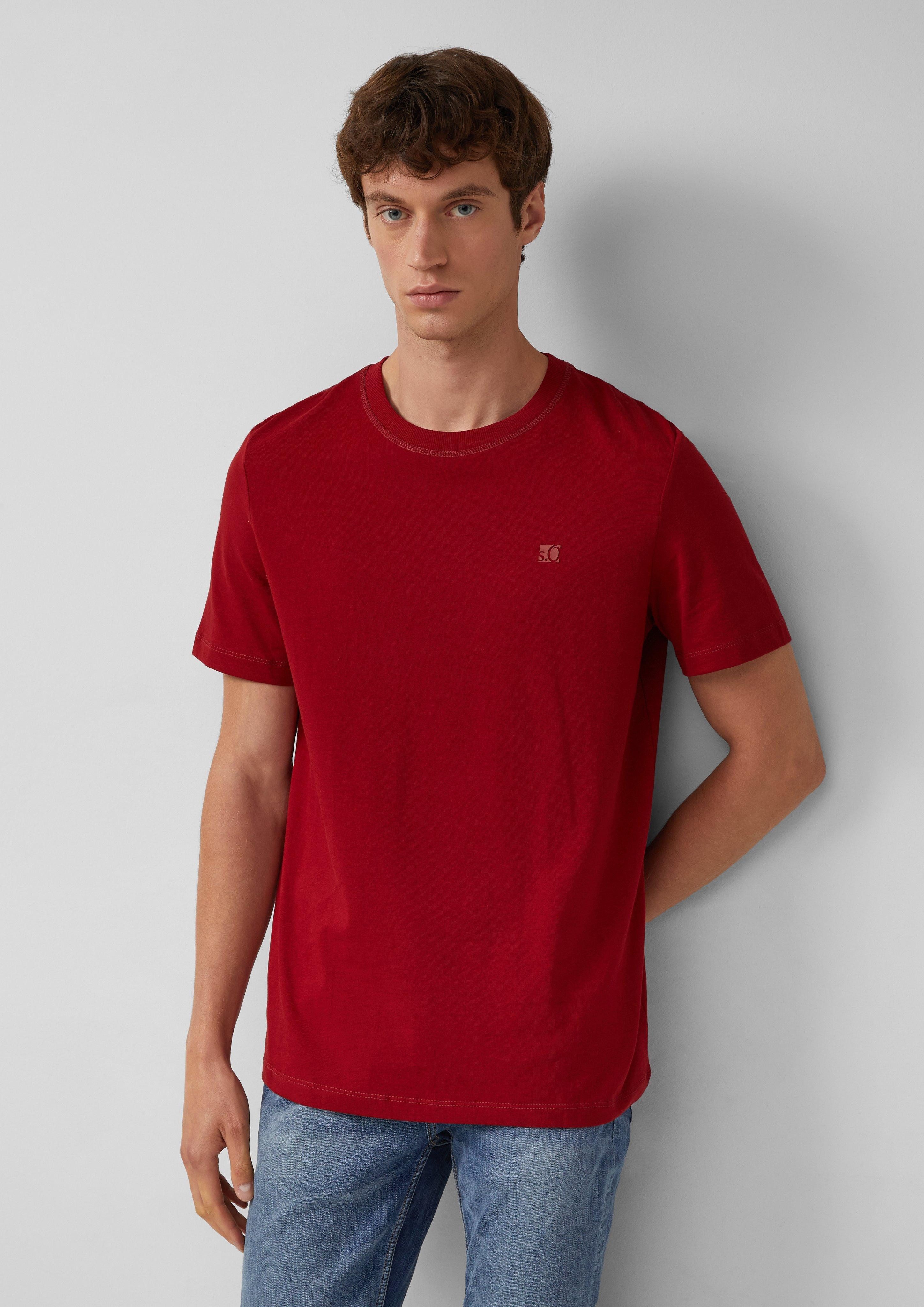 s.Oliver Kurzarmshirt Heavy Jersey T-Shirt mit günstig online kaufen