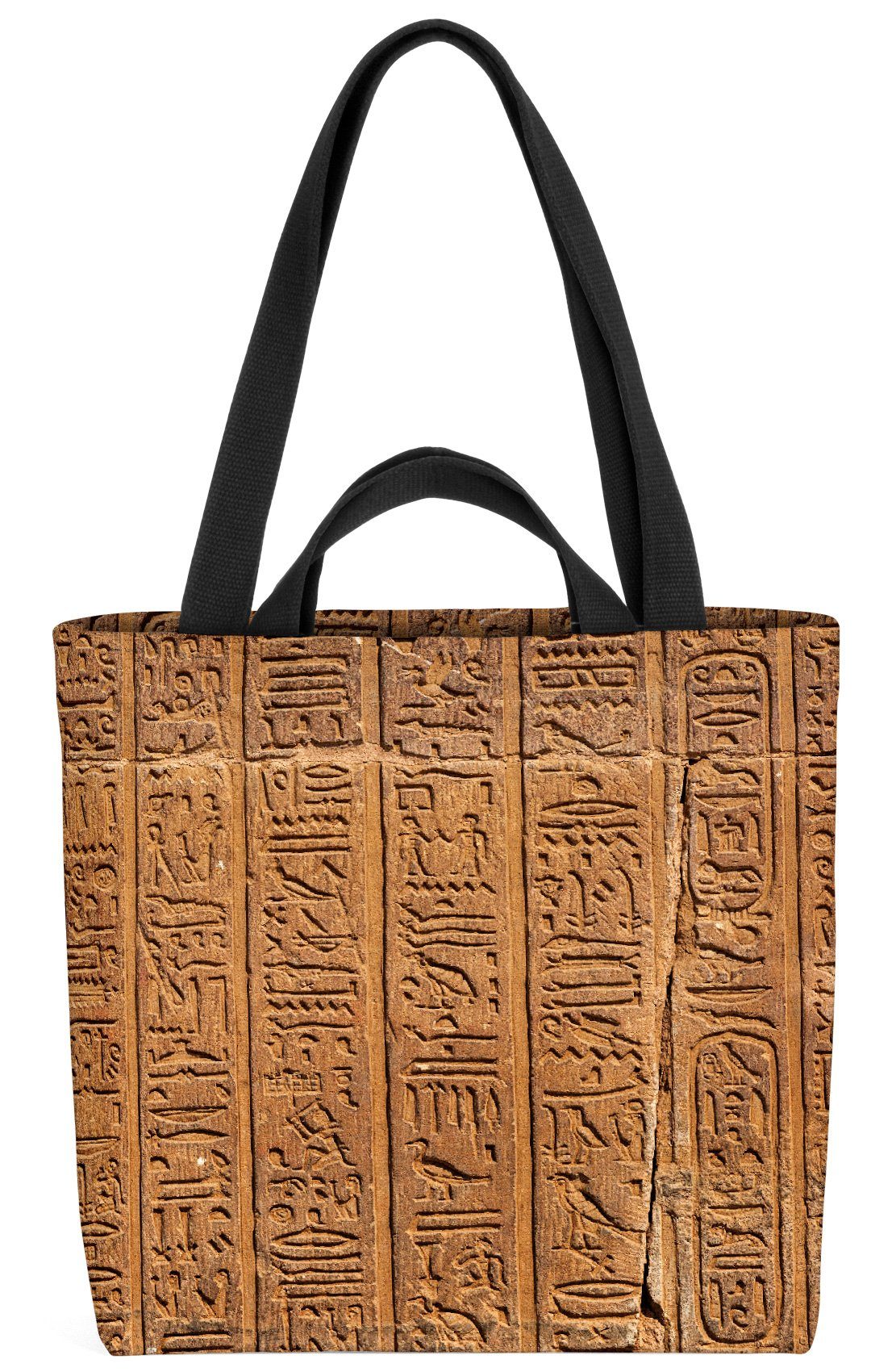 VOID Henkeltasche (1-tlg), Ägyptische Schriftzeichen Ägypten Ägypten Pharao Museum Sphinx Tempel