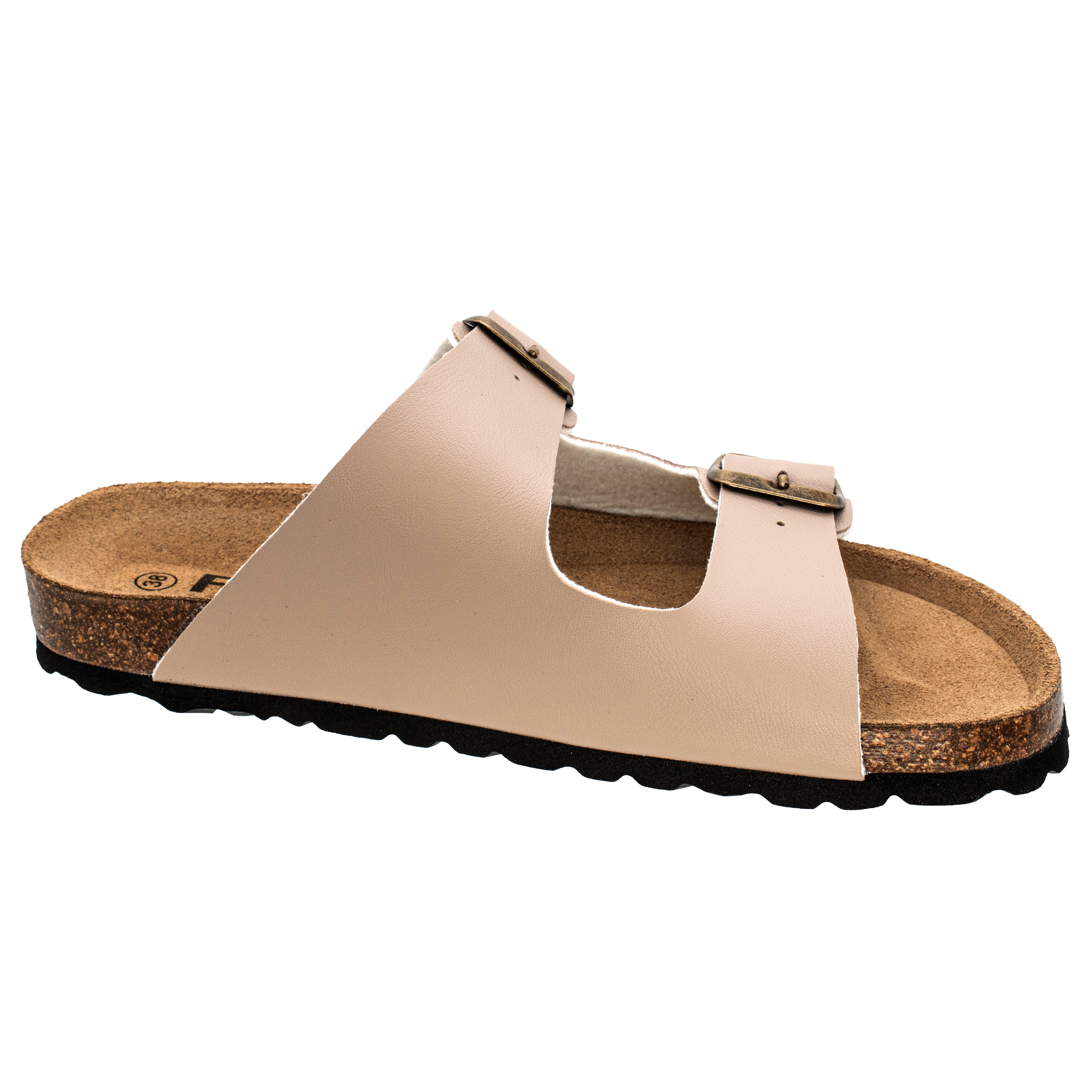 Fischer-Markenschuh Ella Pantolette aus Vegano, mit Fleecefutter, ergonomisch geformtes Lederfußbett – Bild 2 von 5
