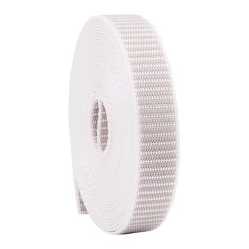 Nobily Rollladengurt 22/23 mm, 6m, Gurtband für Rollladen und Jalousie Rollladengurt (1-tlg), Farbe: Weiß, Beige, Grau