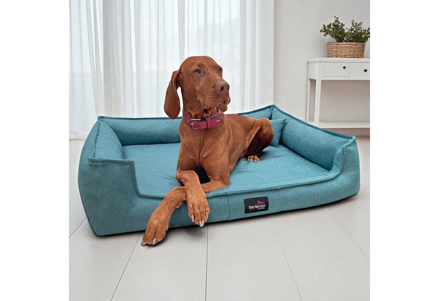 Thumbnail - tierlando® Tierbett Orthopädisches Hundebett GUSTAV SCANDI CHIC Große Hunde XL Hundesofa, Feuchtigkeitsresistent, ergono...