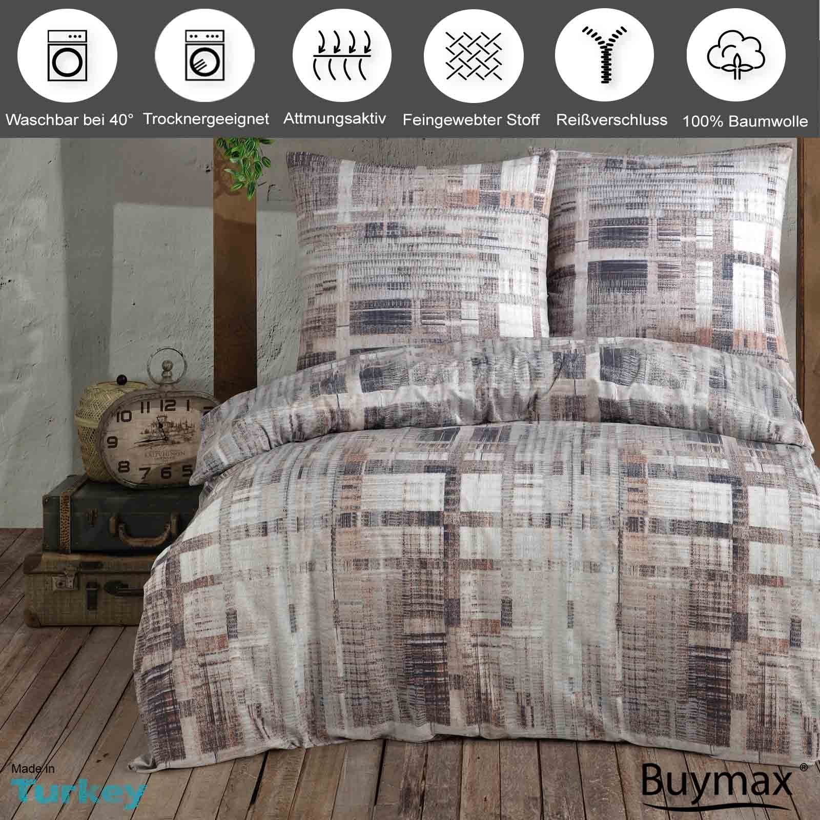 Buymax Bettwäsche Alvaro, Renforce: 100% Baumwolle, 3 teilig, 200x220 cm, B günstig online kaufen