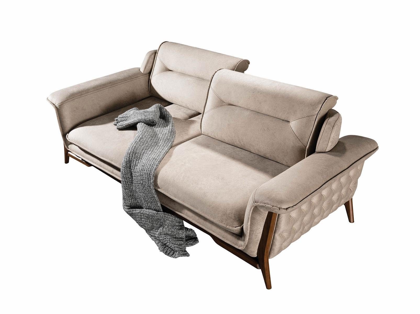 Luxus in Sitzer/Sessel), Sofaensemble Modern Wohnzimmer-Set Wohnzimmergarnitur, (3-St., Couch JVmoebel Set 3 Made Europa 2x