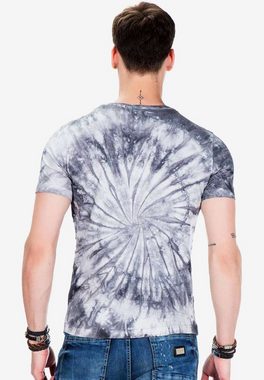 Cipo & Baxx T-Shirt mit coolem Batik-Muster