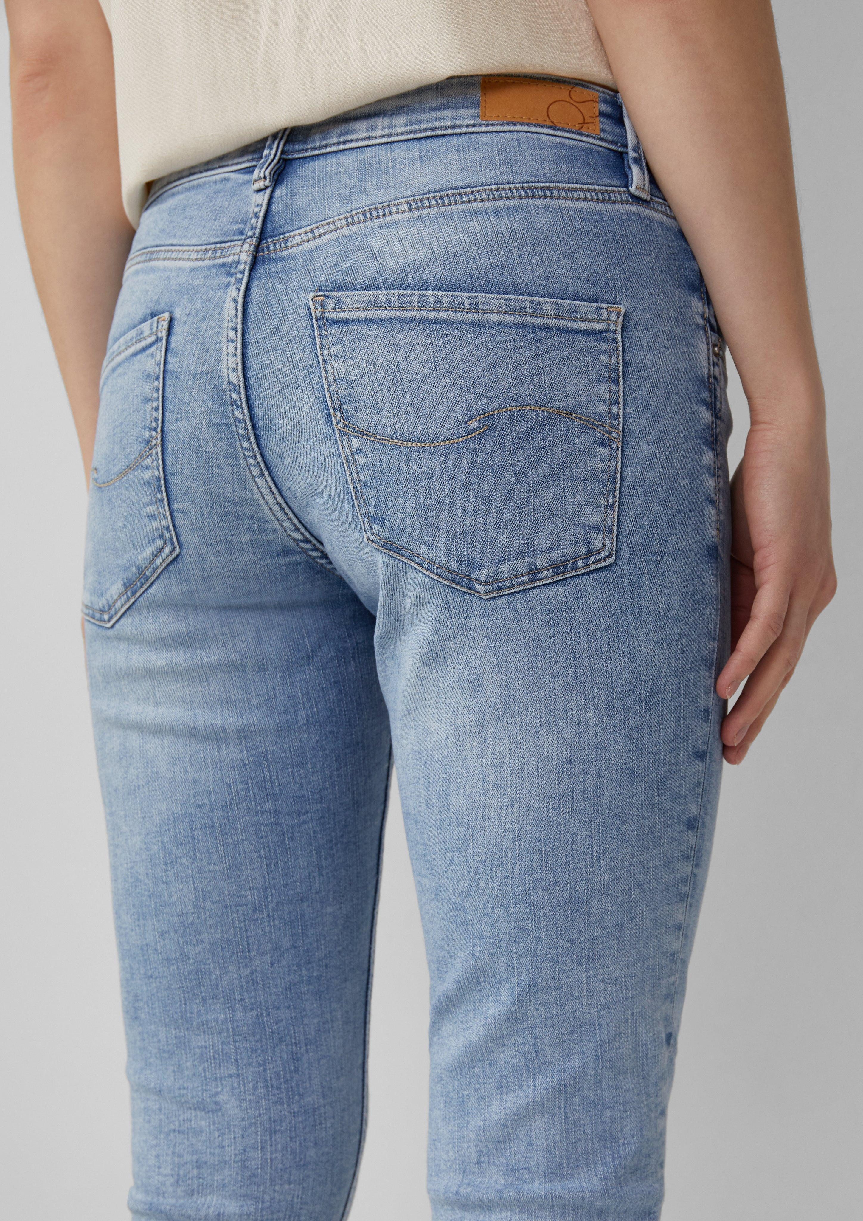 QS 3/4-Hose Capri-Jeans Catie / Slim günstig online kaufen