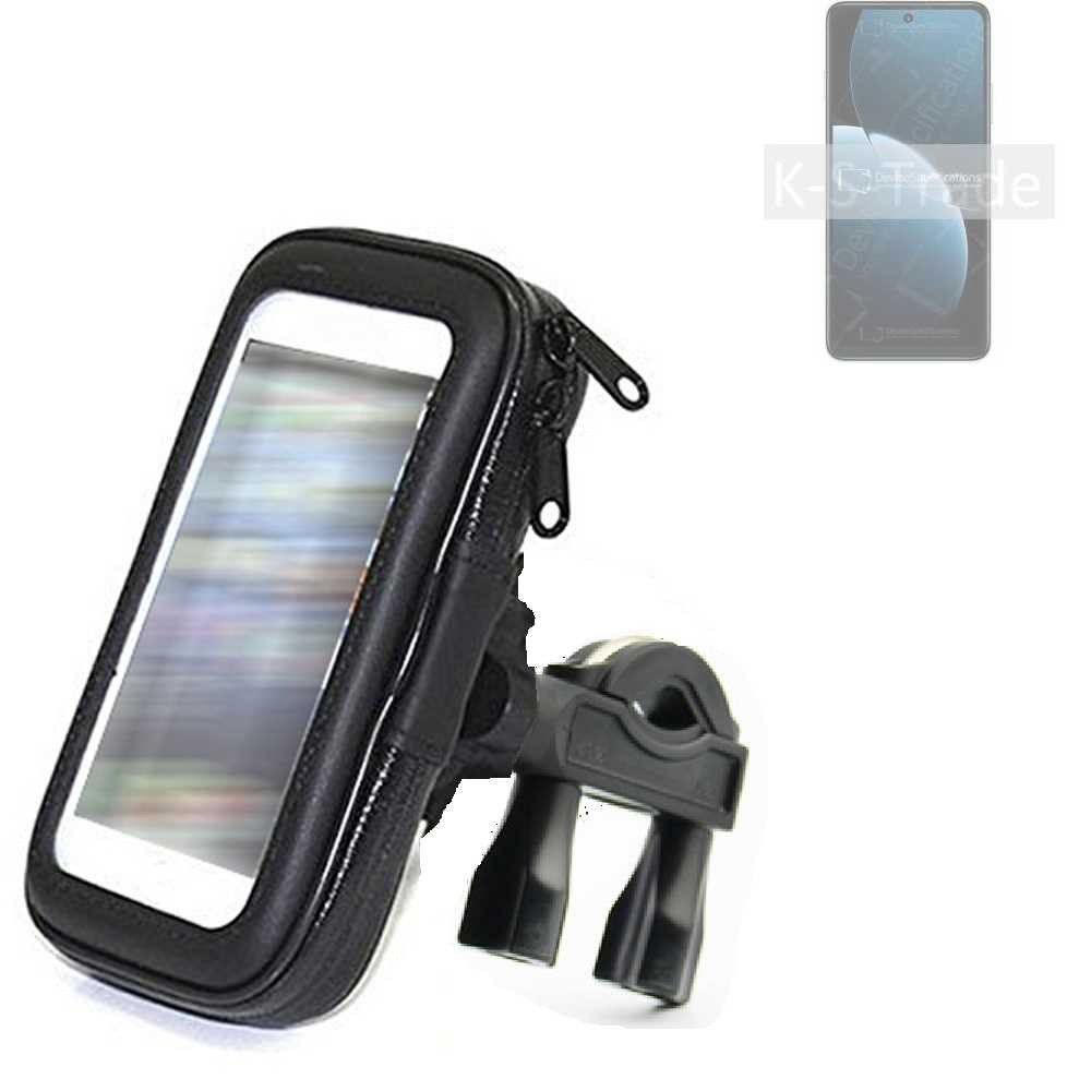 K-S-Trade Smartphone-Halterung für Huawei Enjoy 80, (Fahrrad-Halterung Handy-Halterung Halter Lenkstange)
