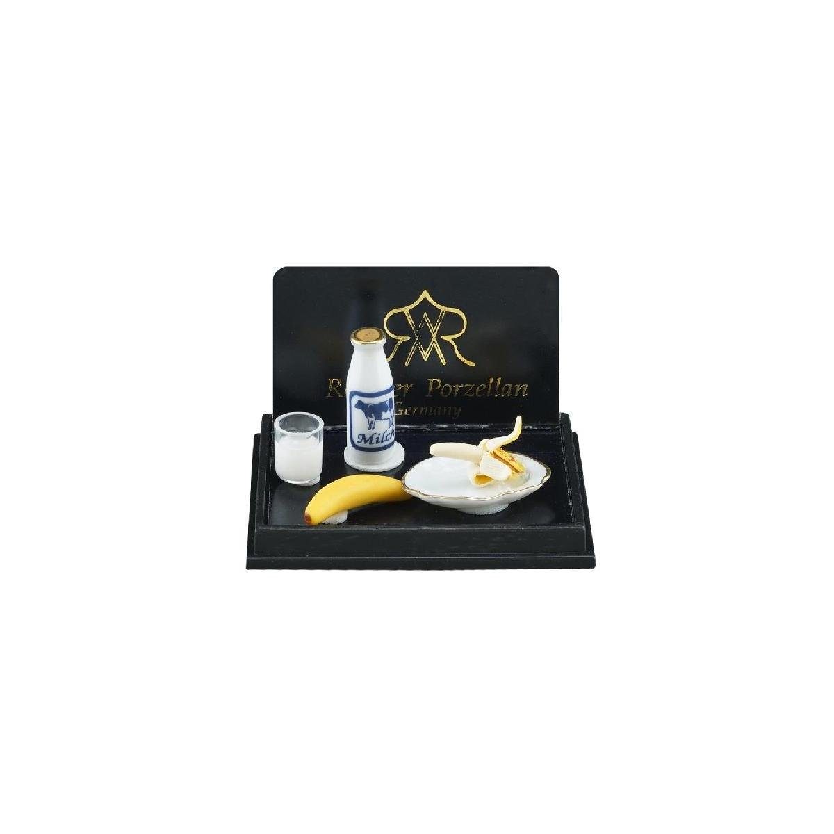 Reutter Porzellan Dekofigur 001.418/5 - Bananenmilch, Miniatur im Maßstab 1:12
